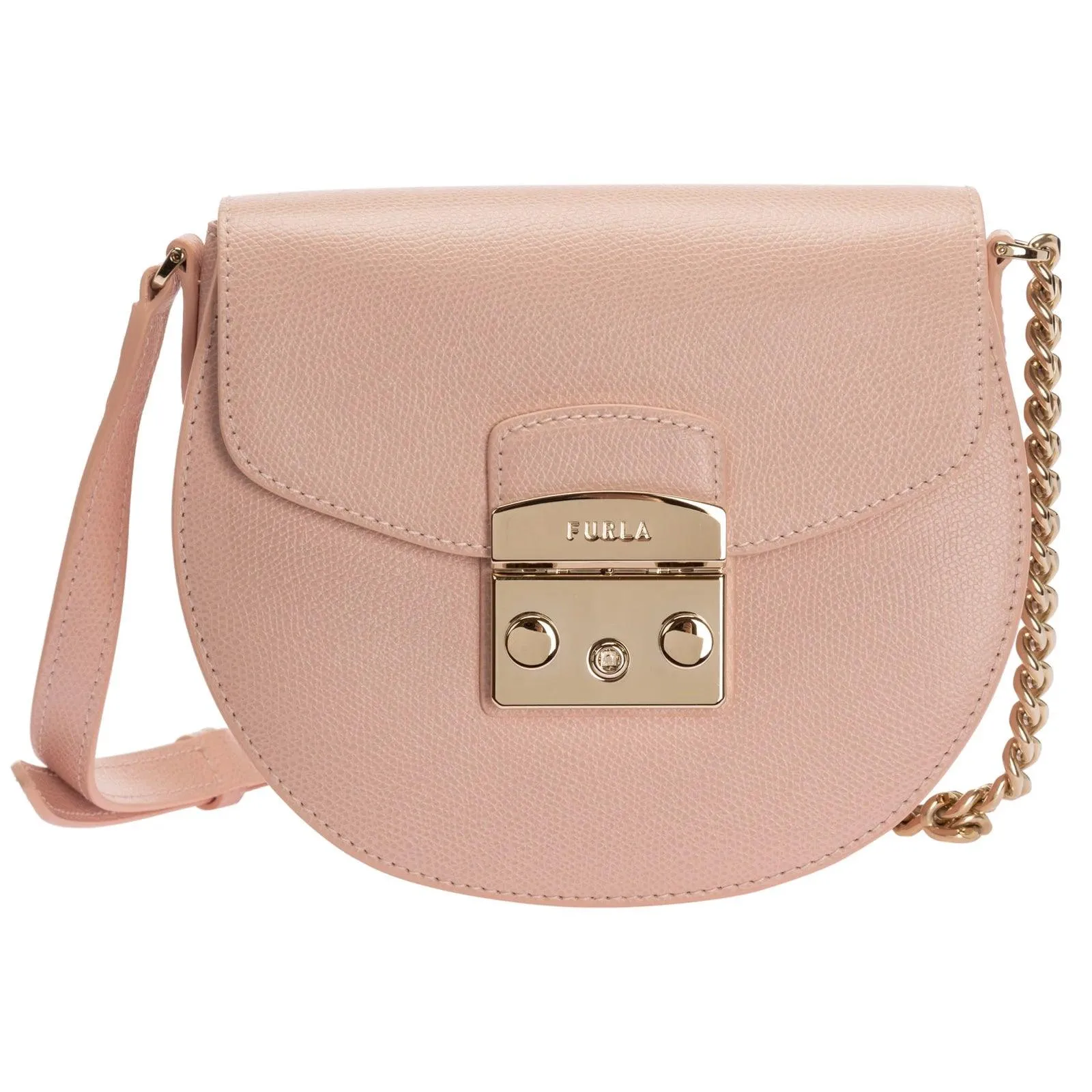 Furla Metropolis Mini Crossbody Round - Candy Rose