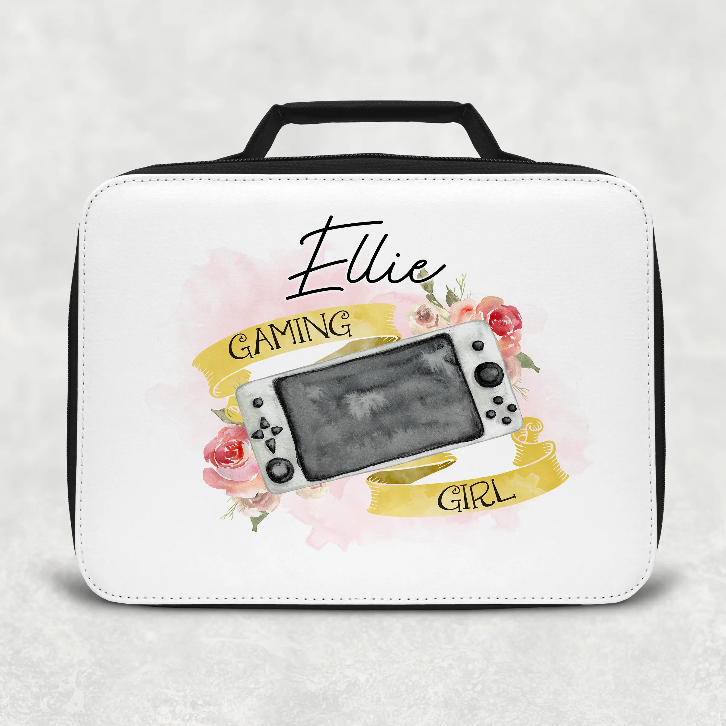 Gaming Girl Game Control Insulated Lunch Bag