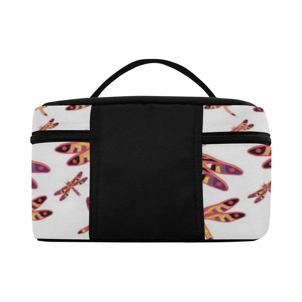 Gathering White Cosmetic Bag/Large