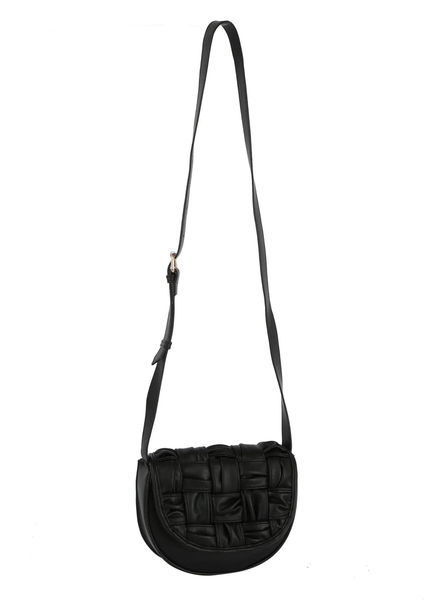 GLE0118 Yasmin Woven Leather Crossbody Bag