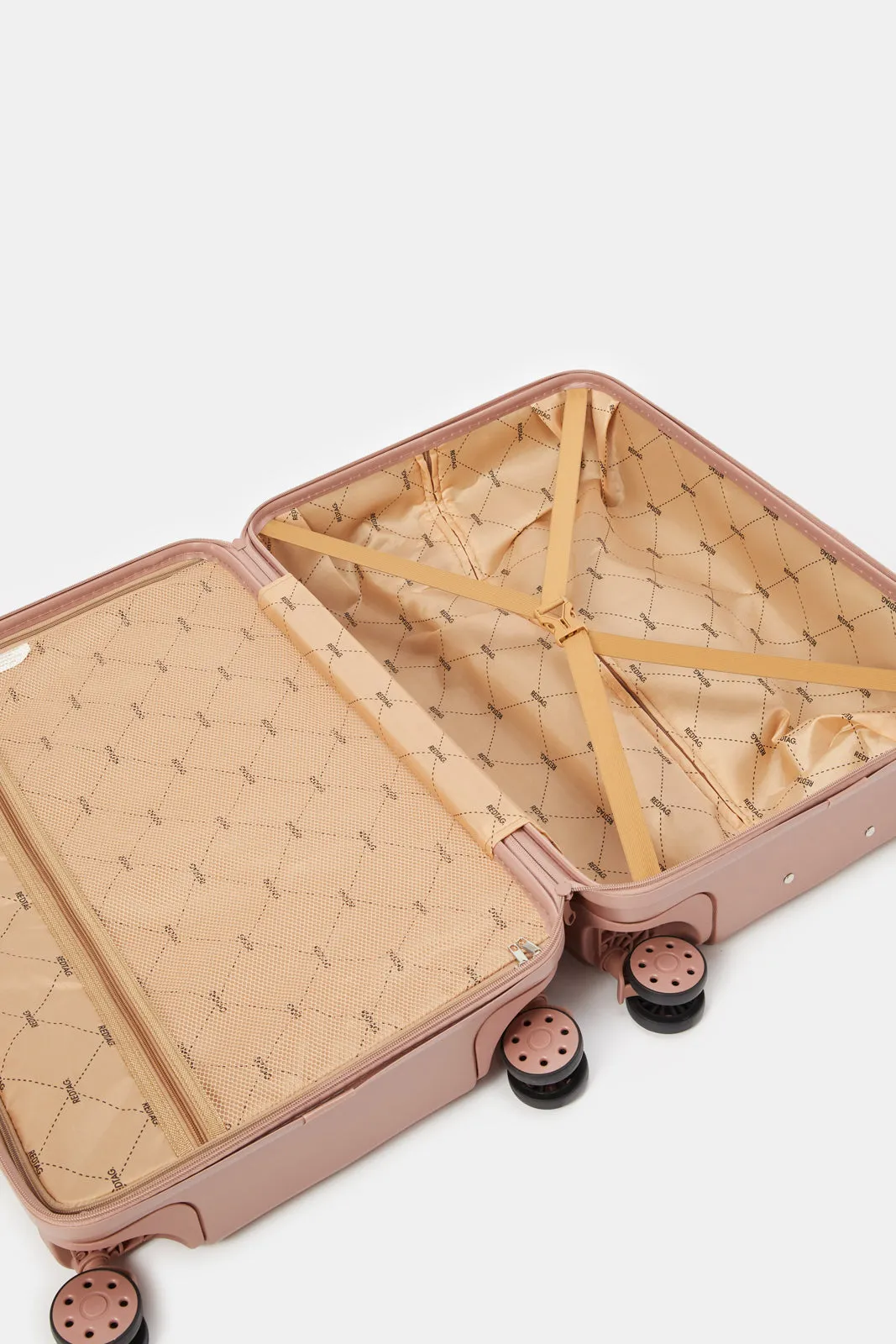 Gold Textured Luggage Trolley (20 Inch)