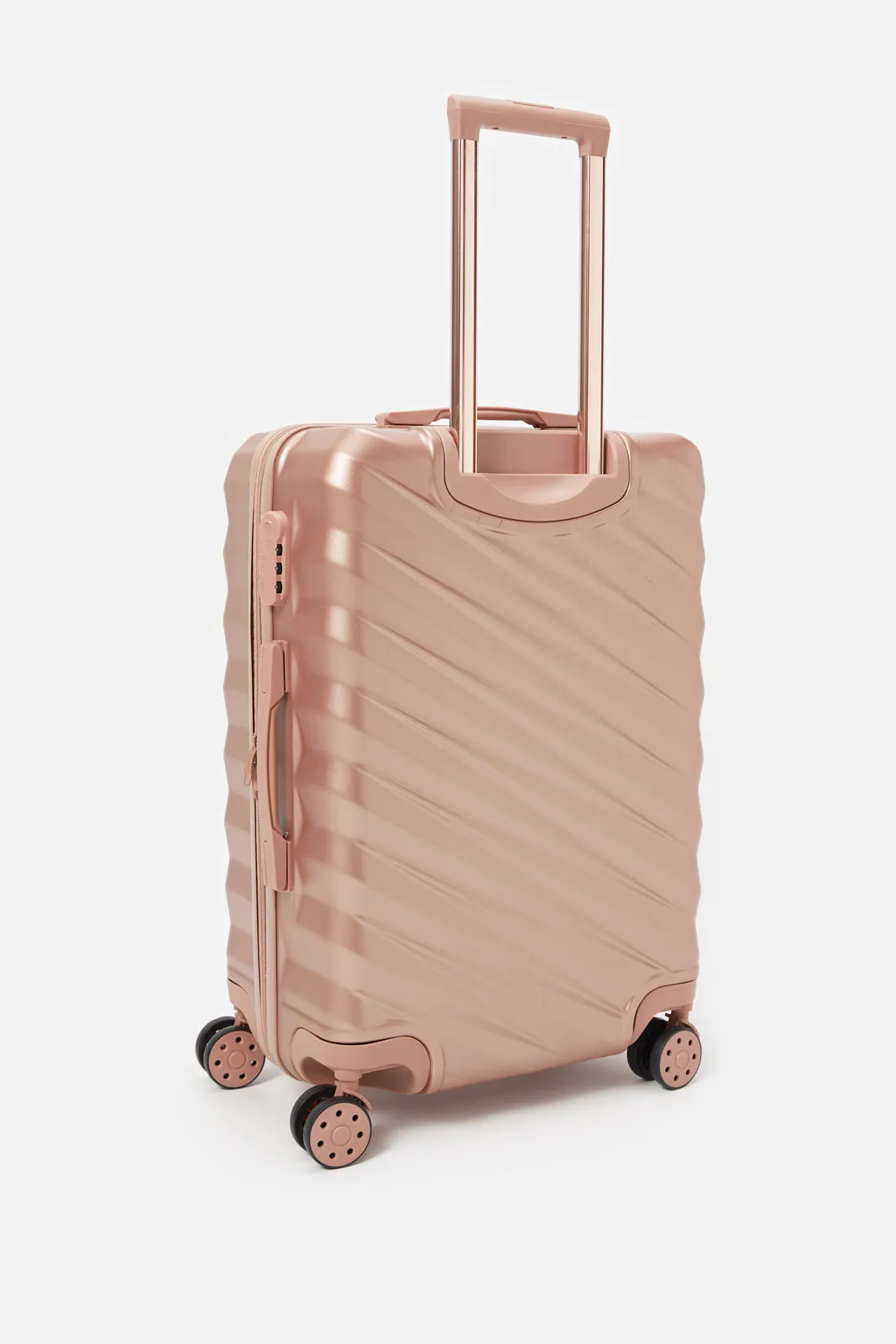 Gold Textured Luggage Trolley (24 Inch)