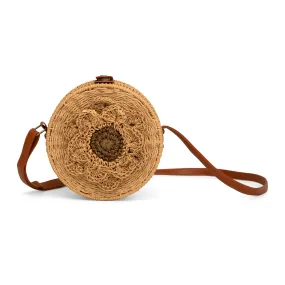 Golden jute women outing bag