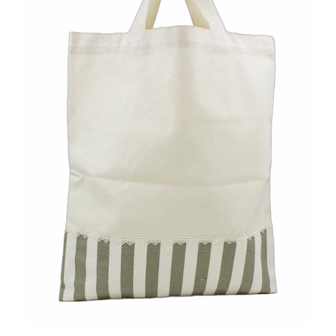 Good Luck Rooster Linen with Fringe Tote Bag