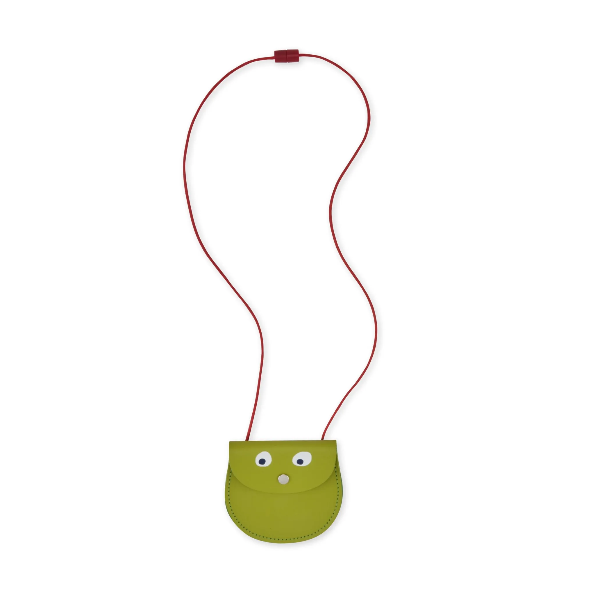 Googly Eye Money Purse - Lime