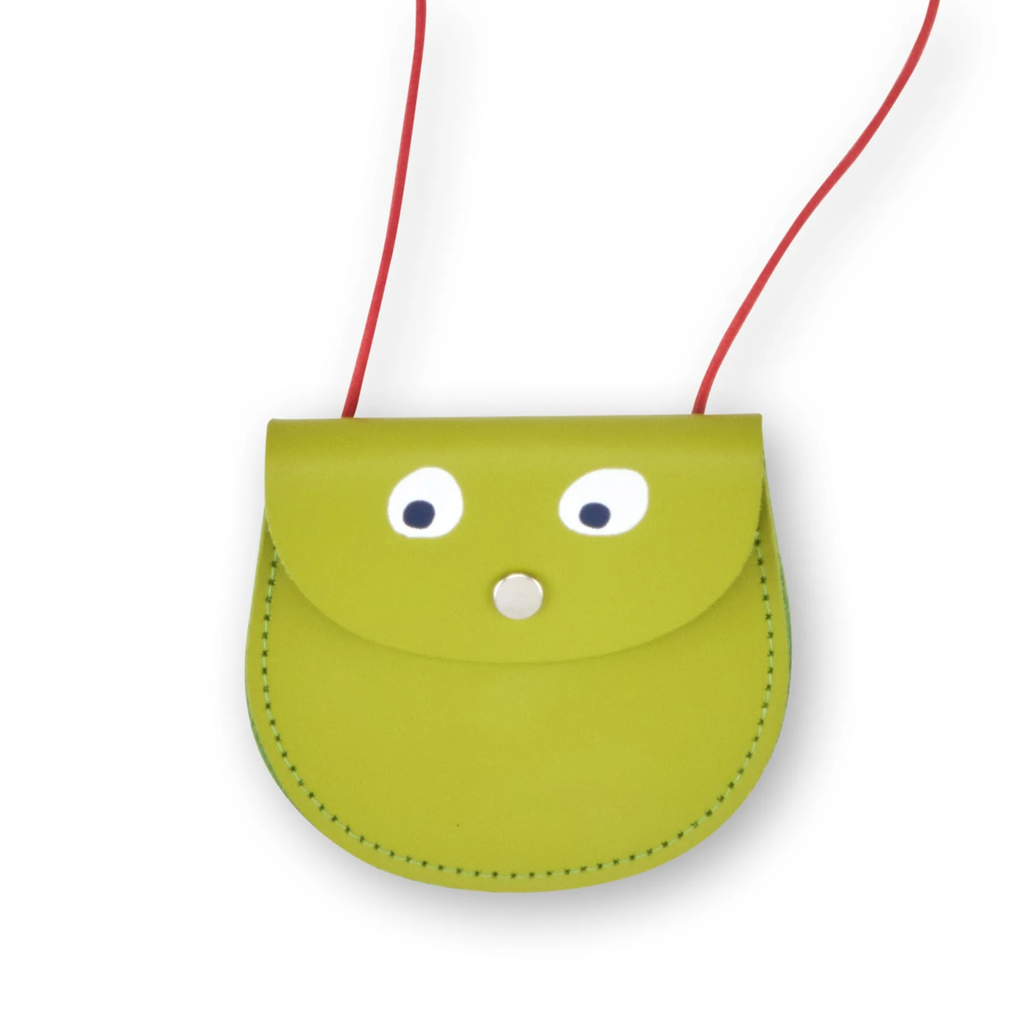 Googly Eye Money Purse - Lime