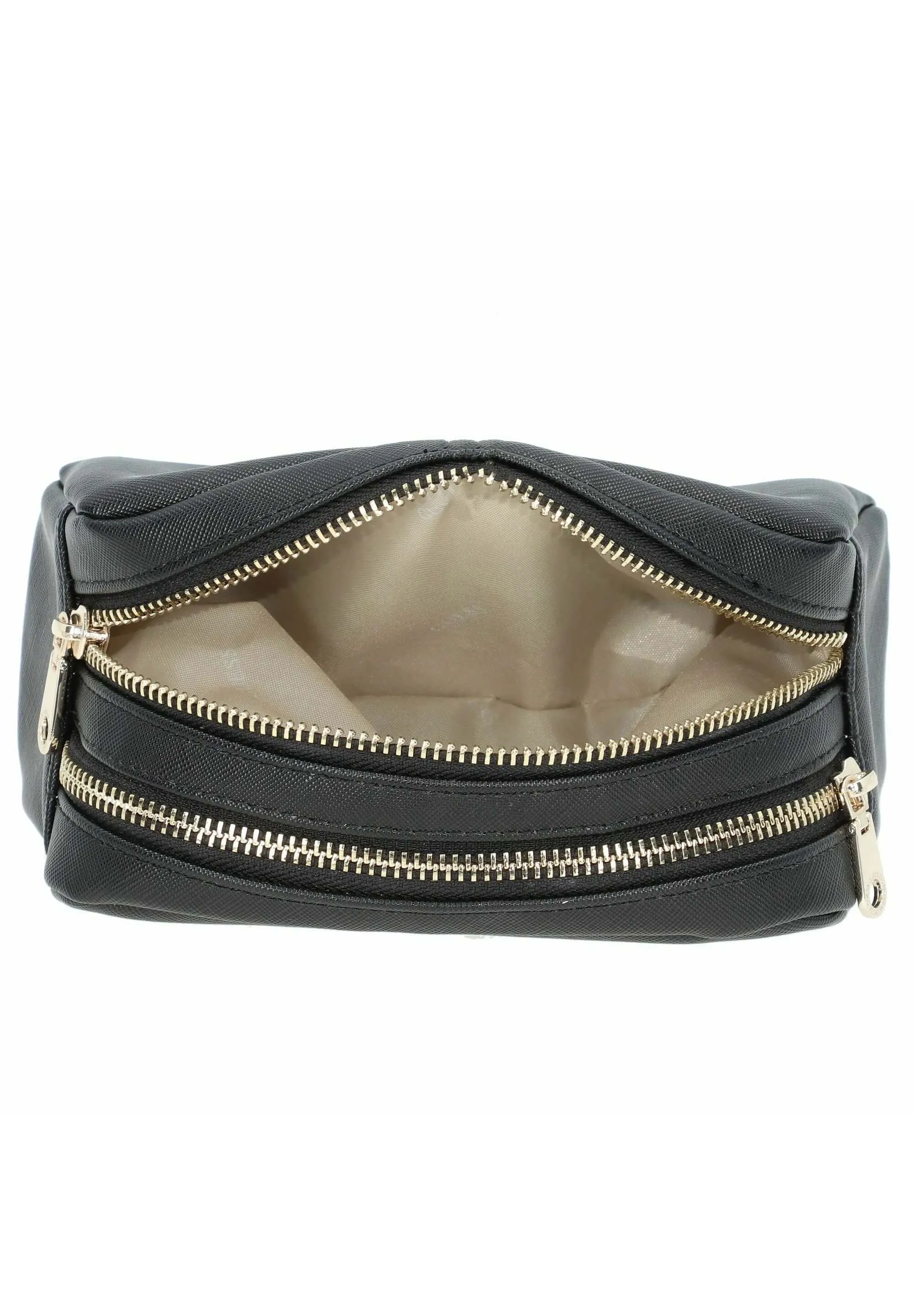 Guess Double Zip cosmetic bag, black