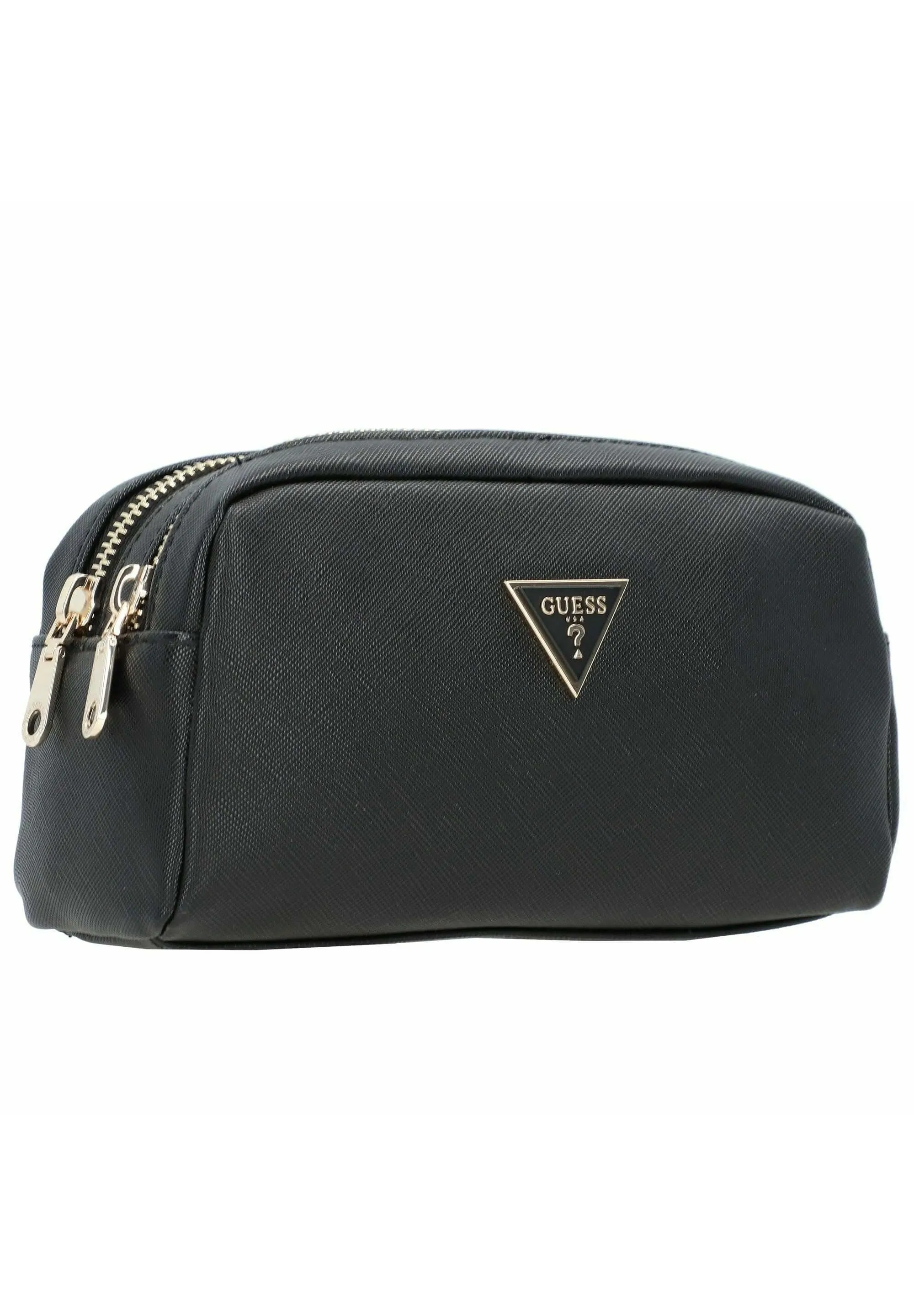 Guess Double Zip cosmetic bag, black