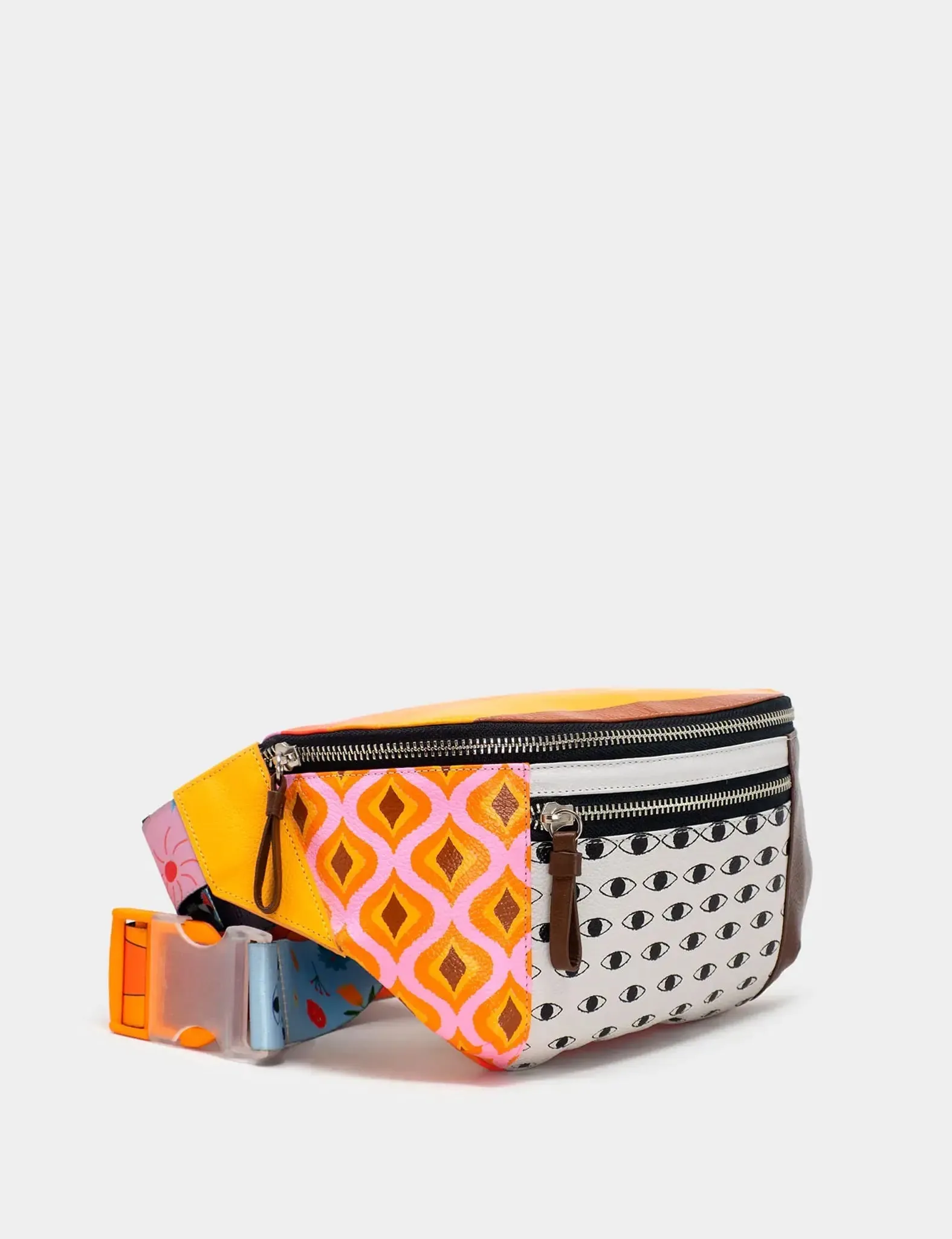 Harold Leather Fanny Pack - Cosmic Journey Print