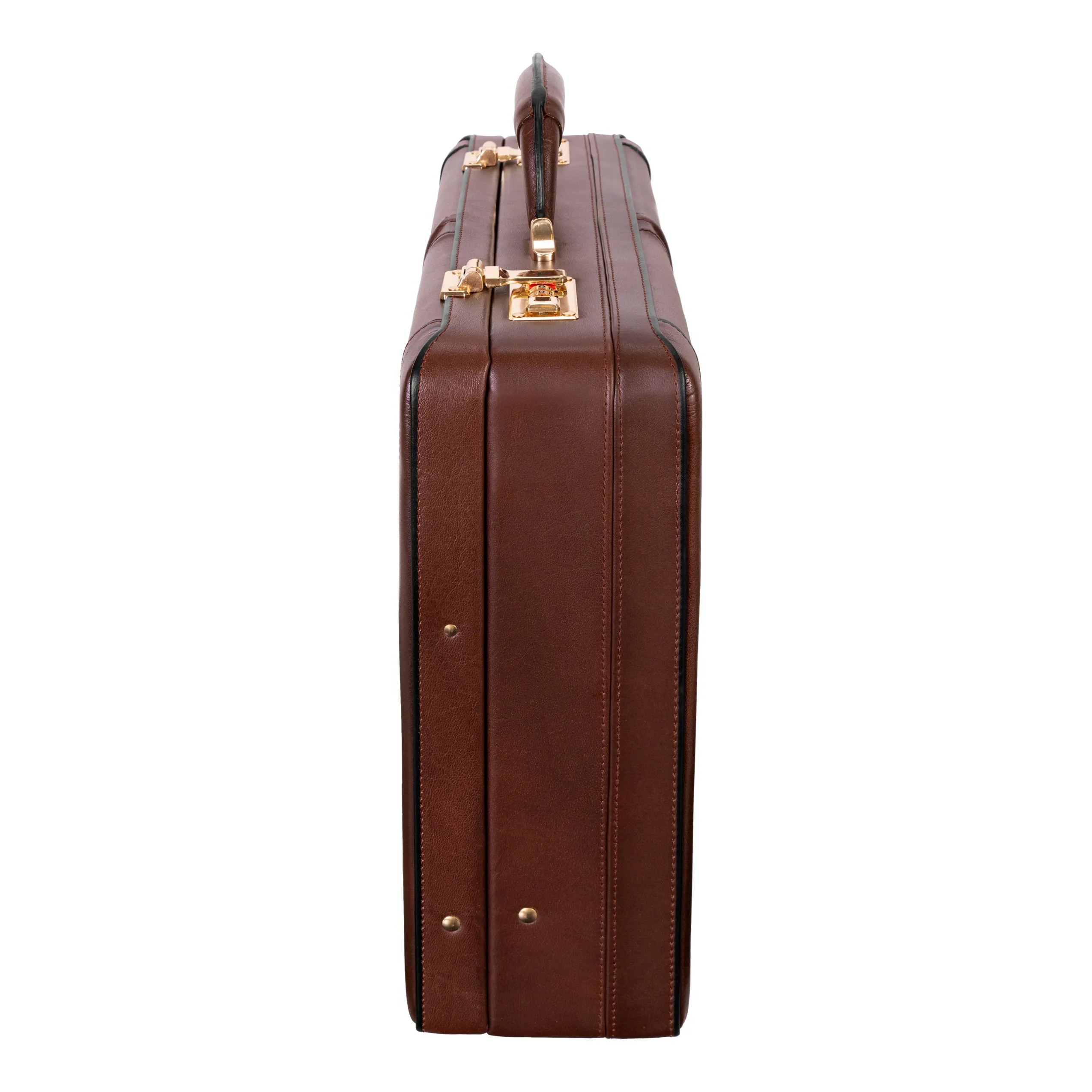 HARPER | 5” Leather Expandable Attaché Briefcase