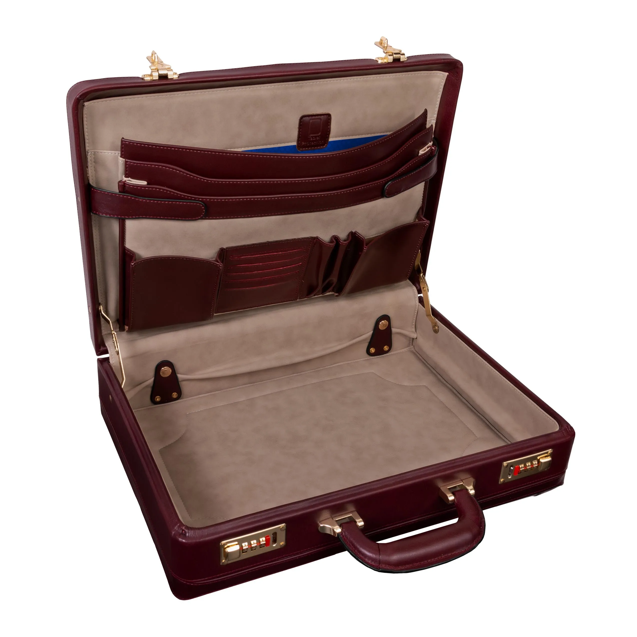 HARPER | 5” Leather Expandable Attaché Briefcase