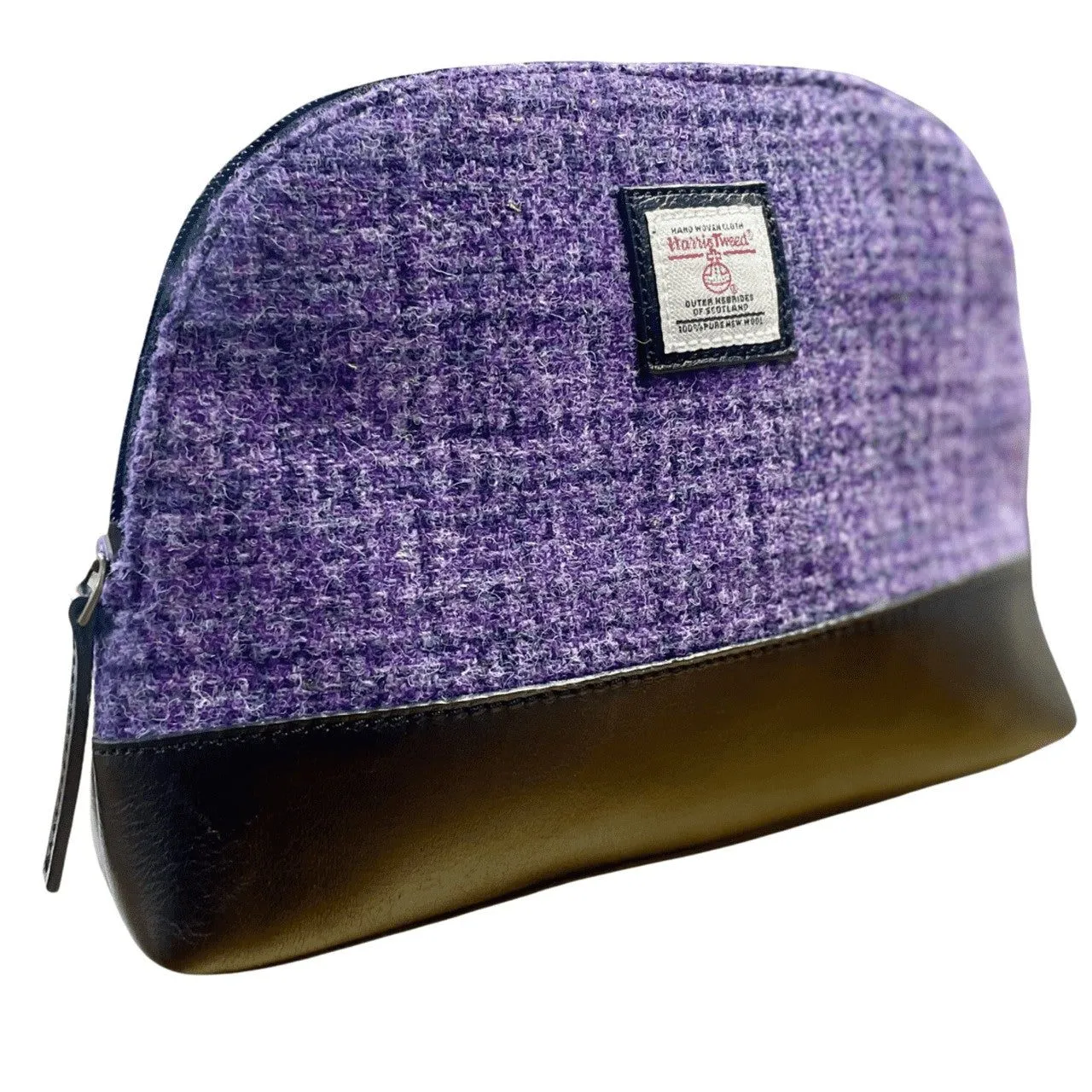 Harris Tweed Cosmetic Bag - Lavender Purple Melange