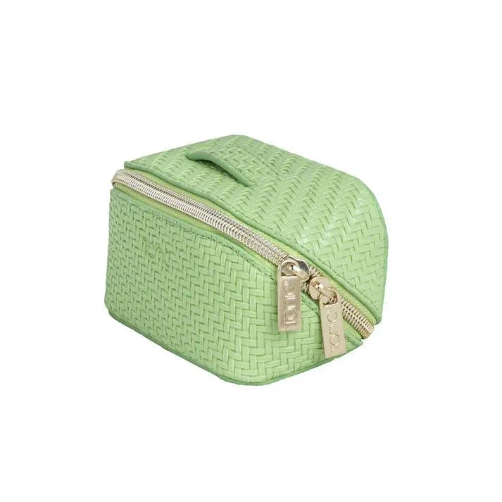 Herringbone Beauty Bag Small | Pistachio