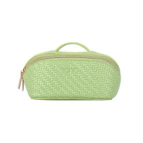 Herringbone Beauty Bag Small | Pistachio