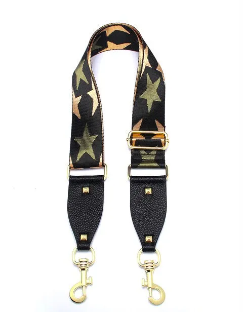 Hi Ho & Co Bag Strap Khaki Star