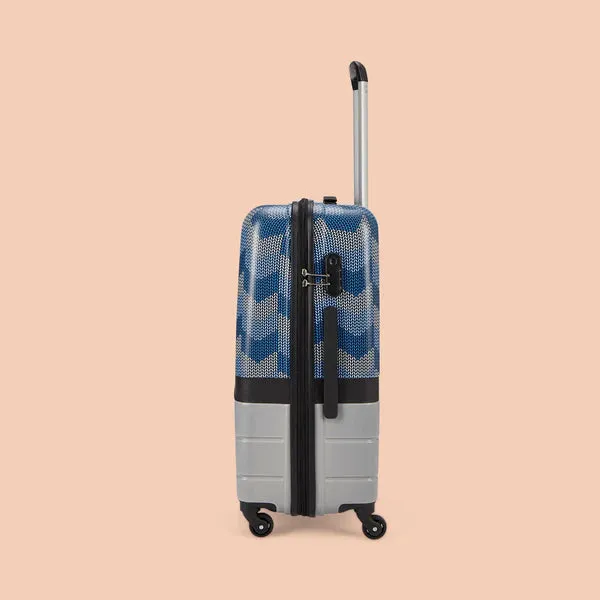 Himachal Chevron Grey Raahi Trolley Bag Combo