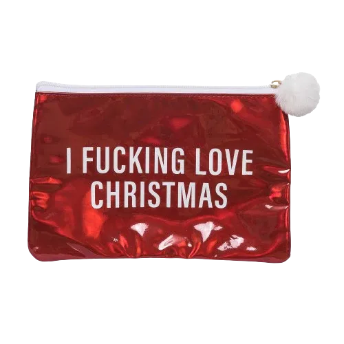 I Fing Love Christmas Cosmetic Bag