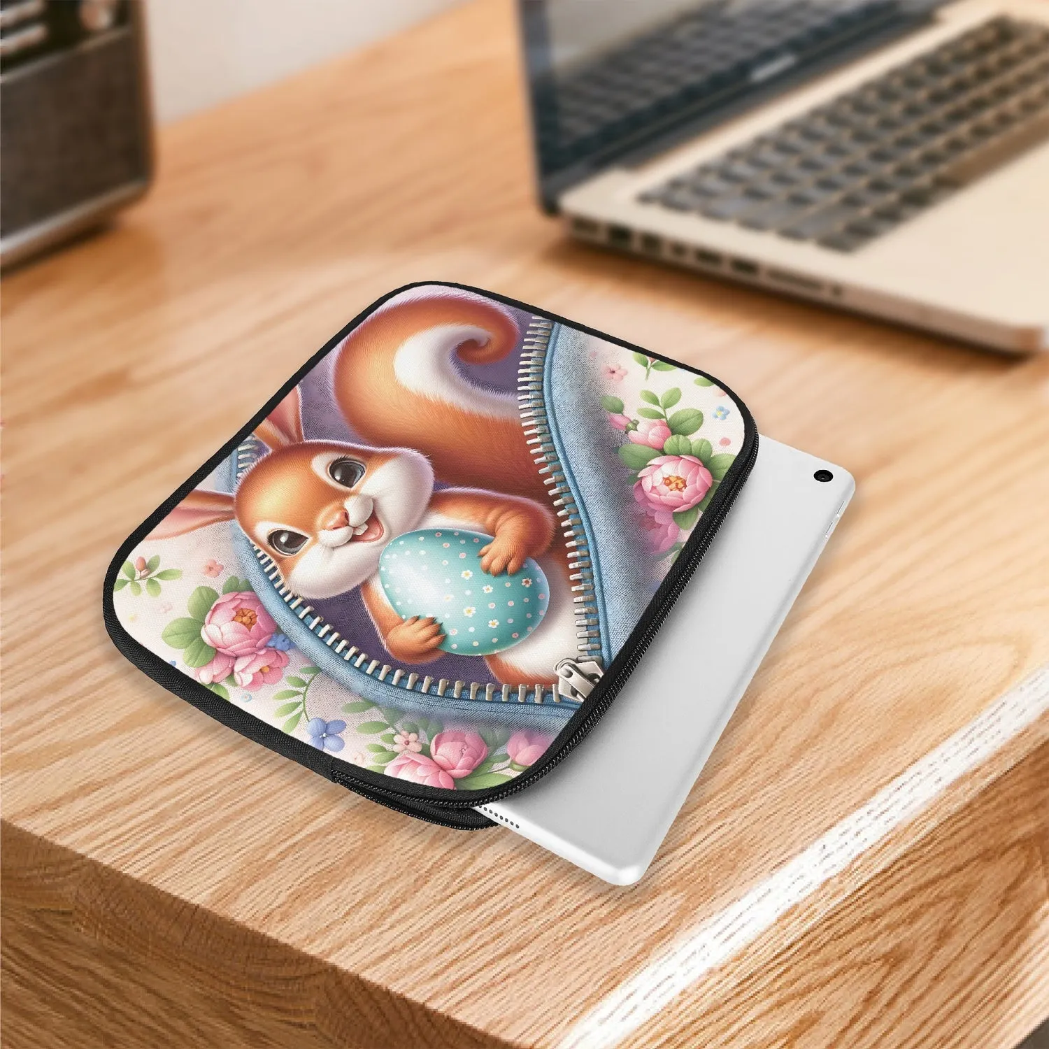 iPad Sleeve - Easter - Squirrel with Bunny Ears