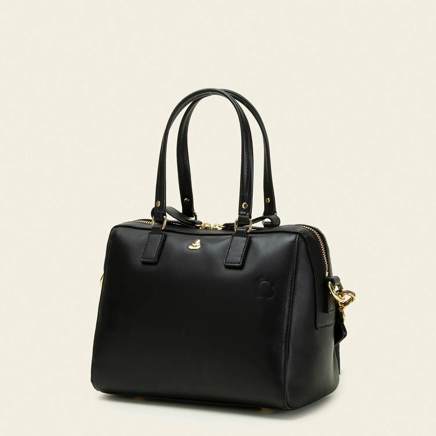 Iris Handbag - Scattered Flower Black