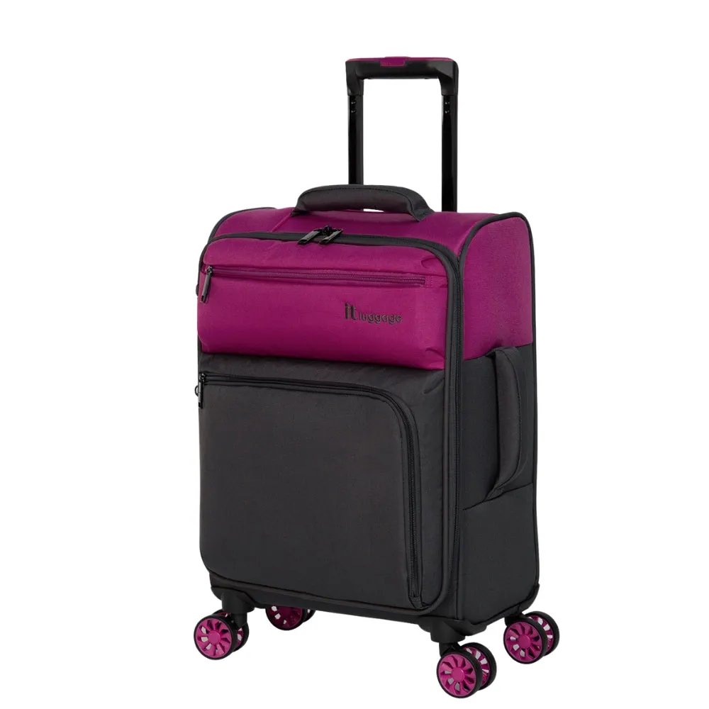 IT Luggage Duo-Tone Fuchsia & Magneta 8 Wheel Suitcase