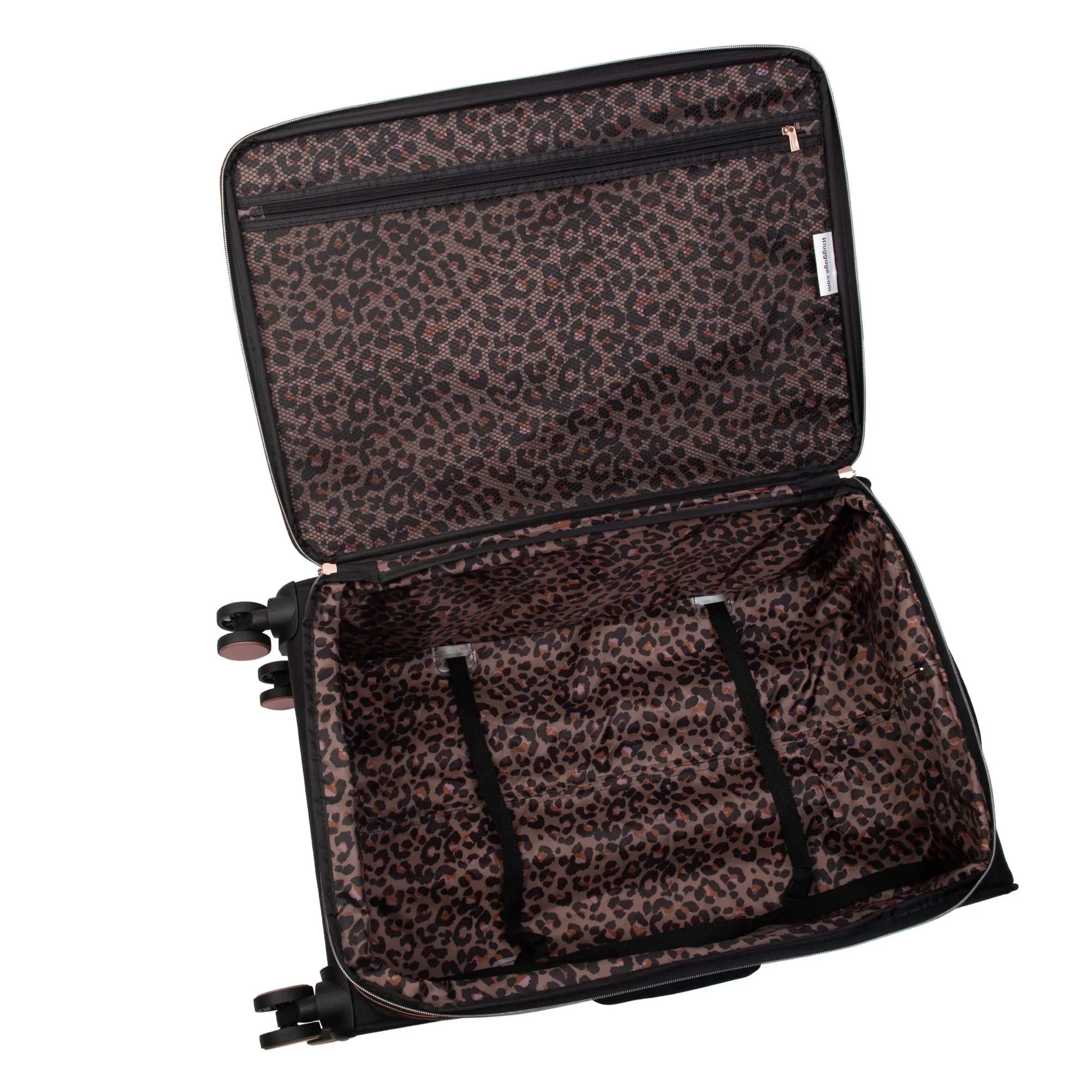 It Luggage Suitcase Lux-lite Divinity Eva -  Black & Rose Gold 8 Wheel Suitcase