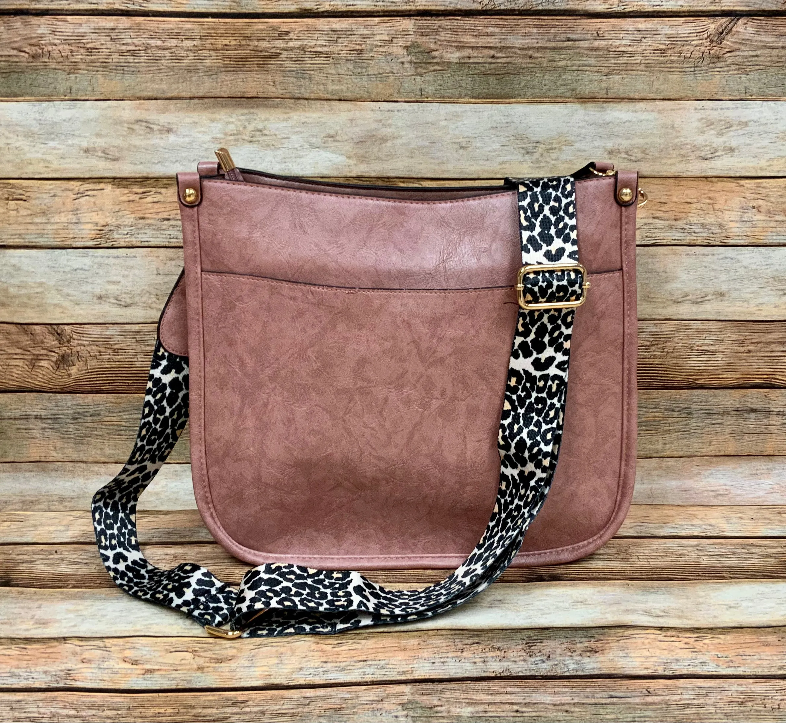 Ivy Leopard Strap Crossbody Bag