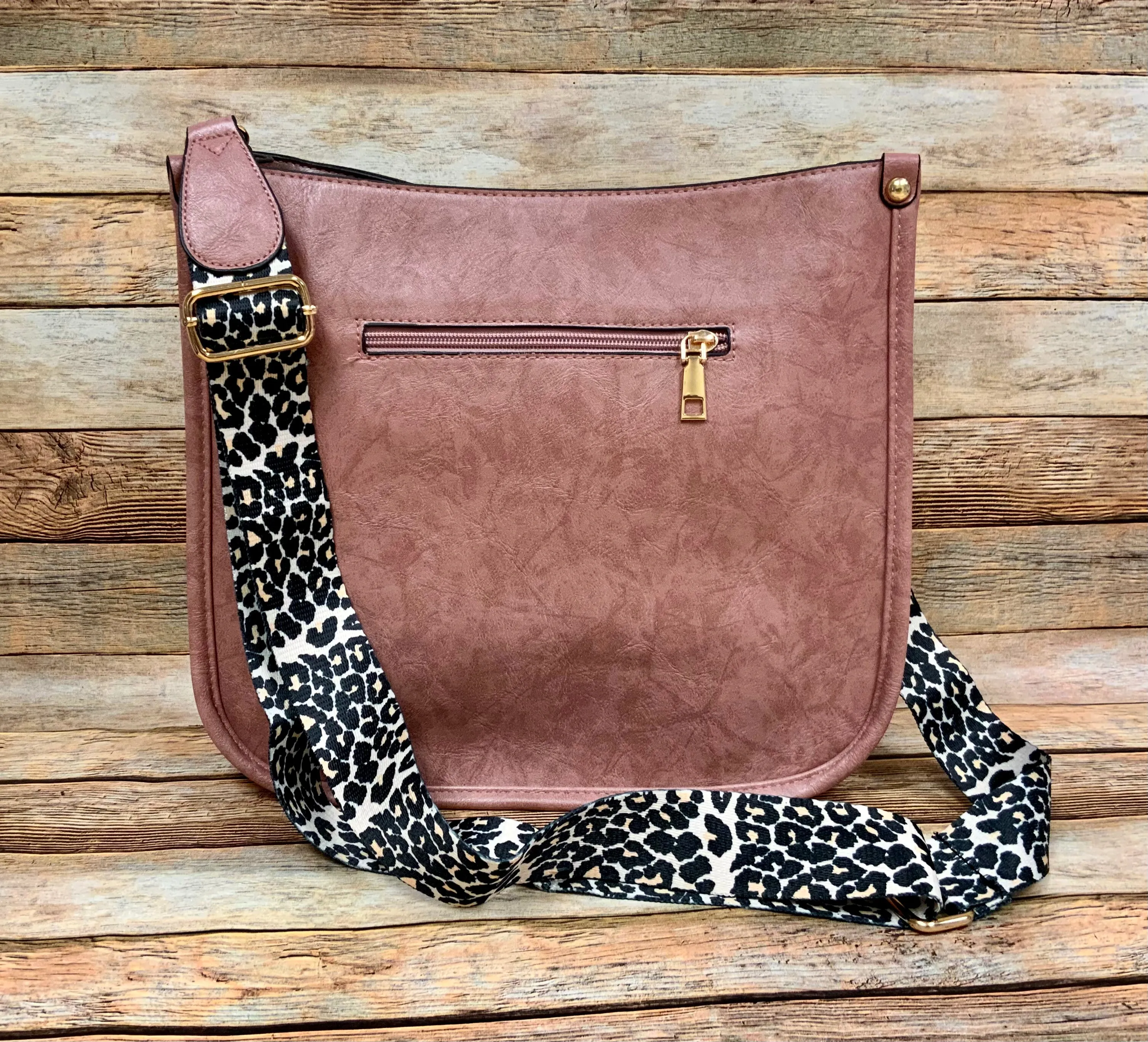 Ivy Leopard Strap Crossbody Bag