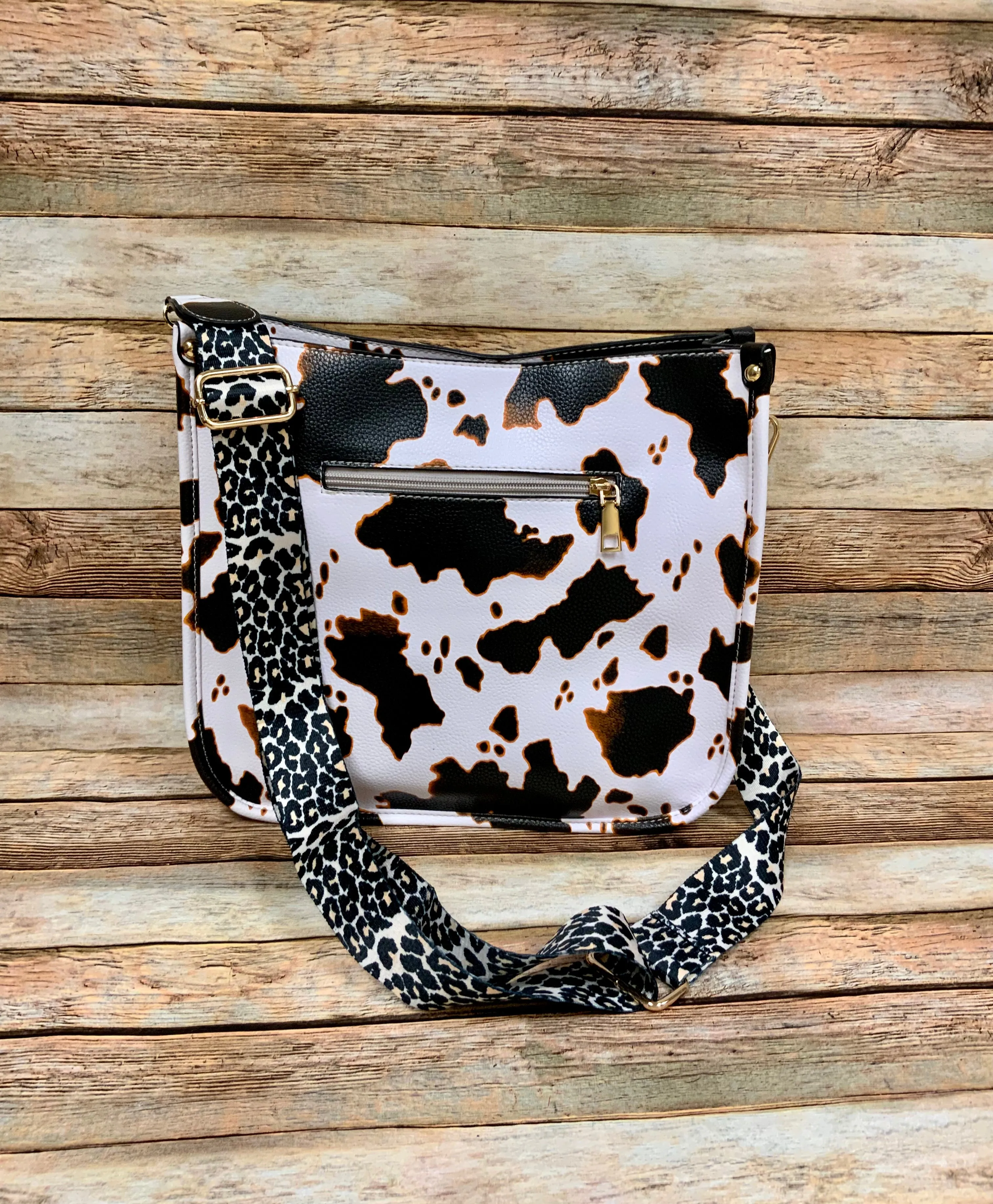 Ivy Leopard Strap Crossbody Bag