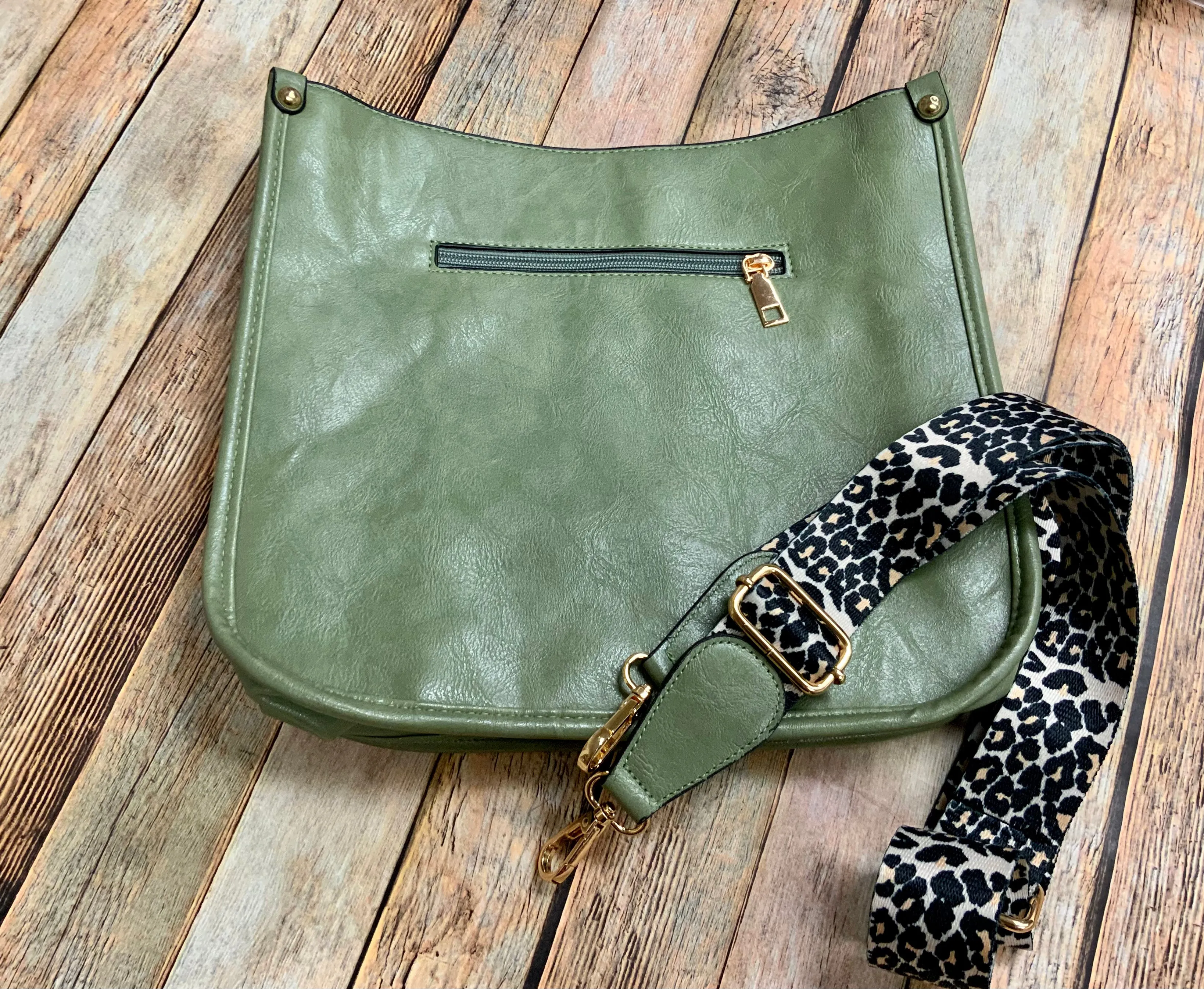 Ivy Leopard Strap Crossbody Bag