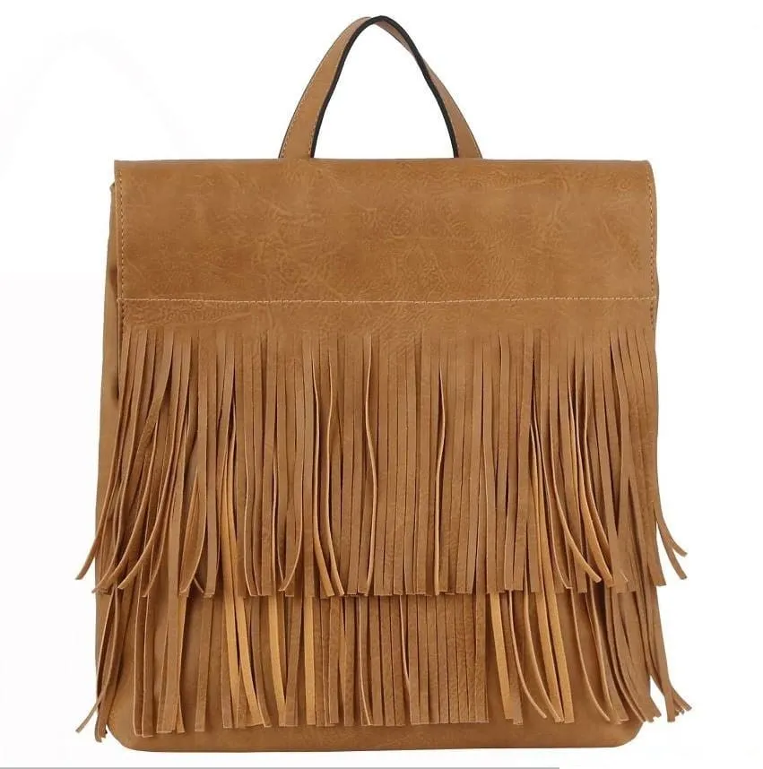 JN0079 Austin Fringe Convertible Backpack