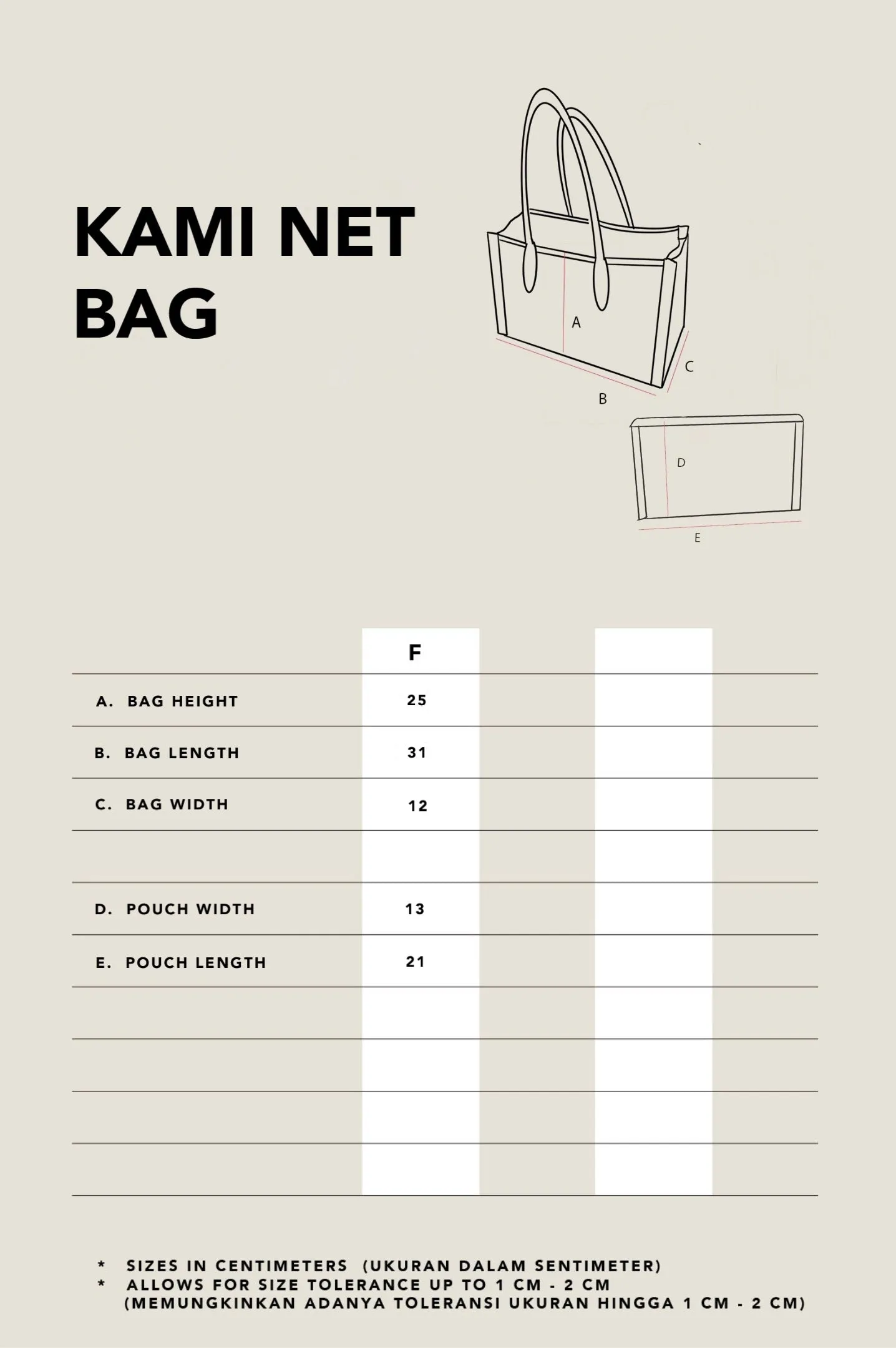 KAMI NET BAG ACCESSORIES IVORY