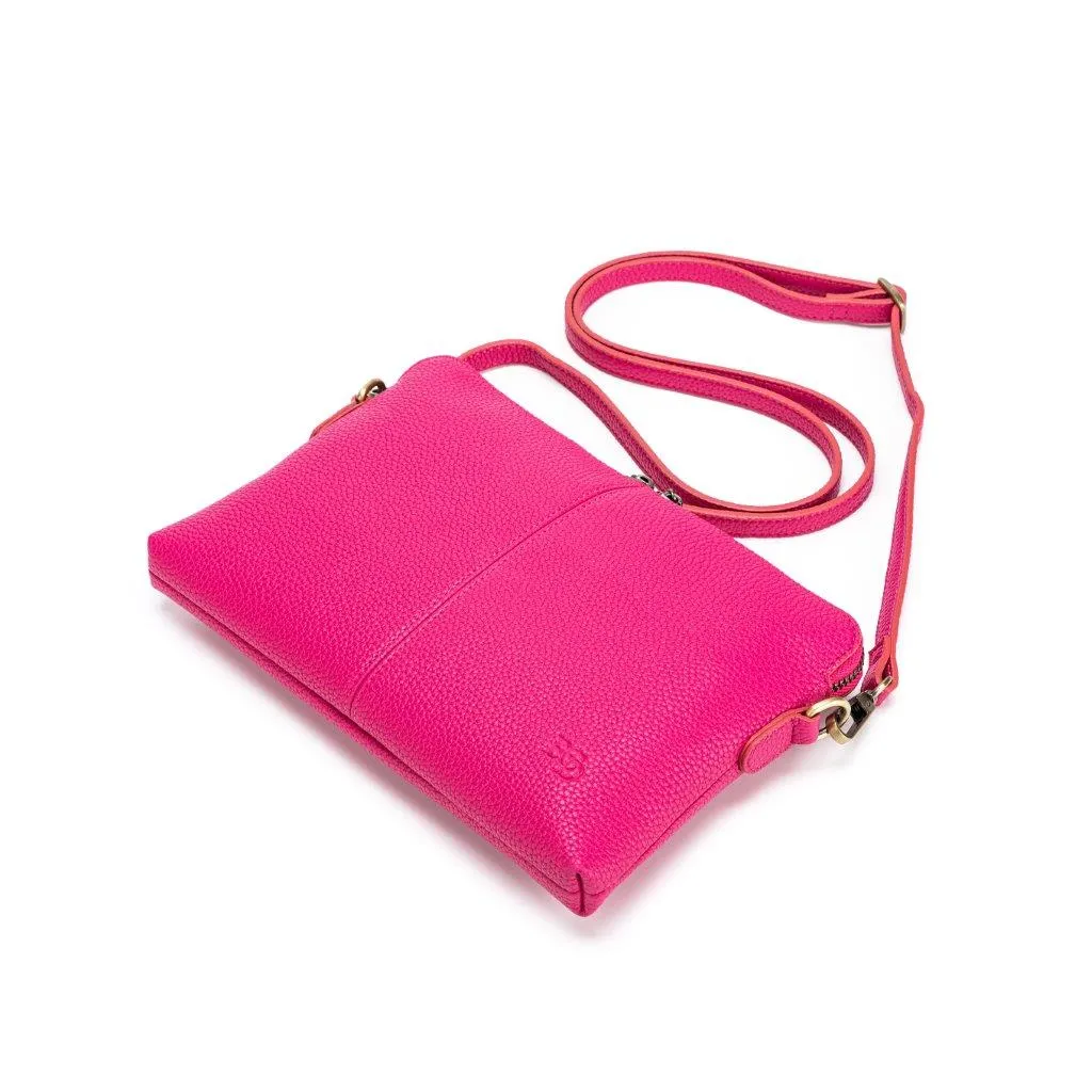 Kiara Fuchsia Crossbody/Clutch