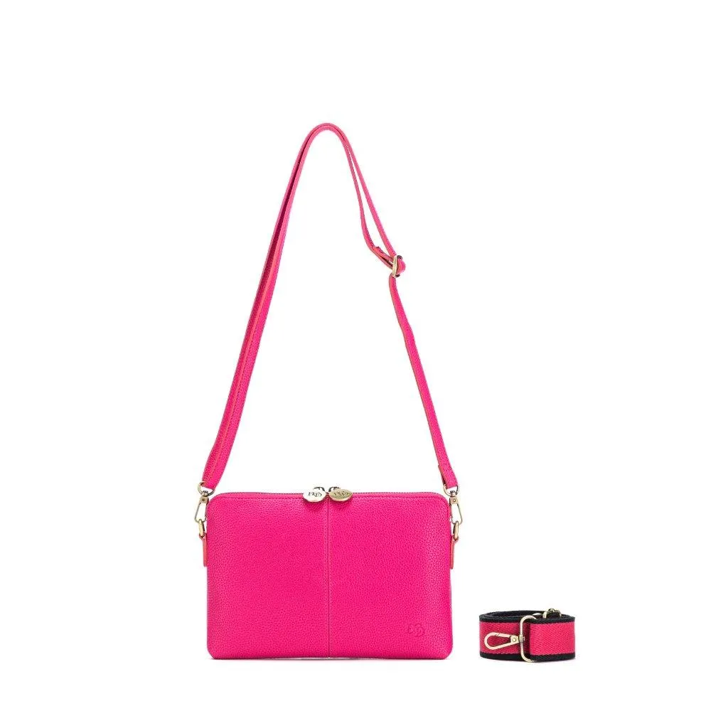 Kiara Fuchsia Crossbody/Clutch