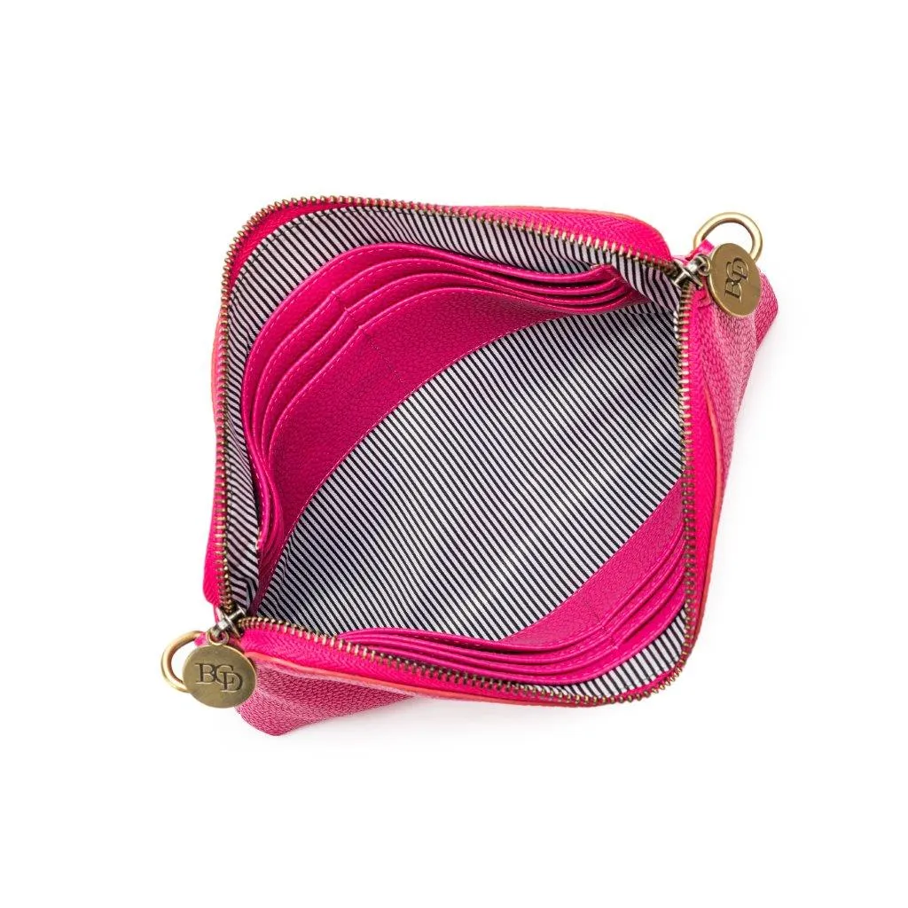 Kiara Fuchsia Crossbody/Clutch