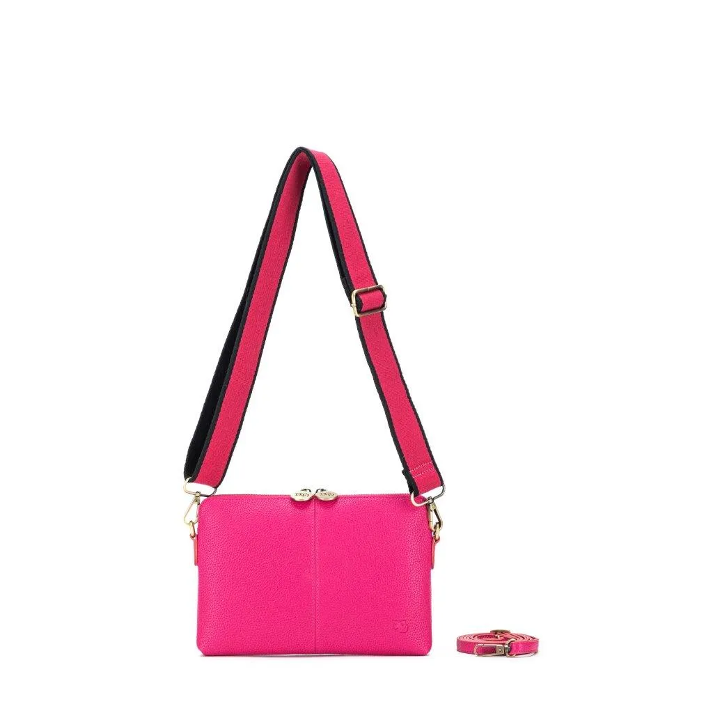 Kiara Fuchsia Crossbody/Clutch