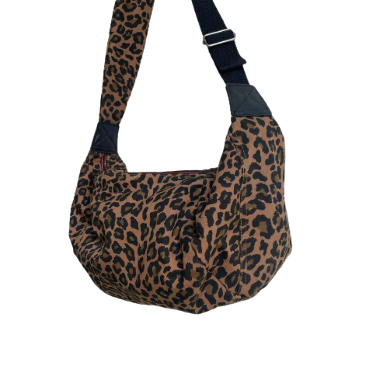 Large Leopard Print Crossbody Bag