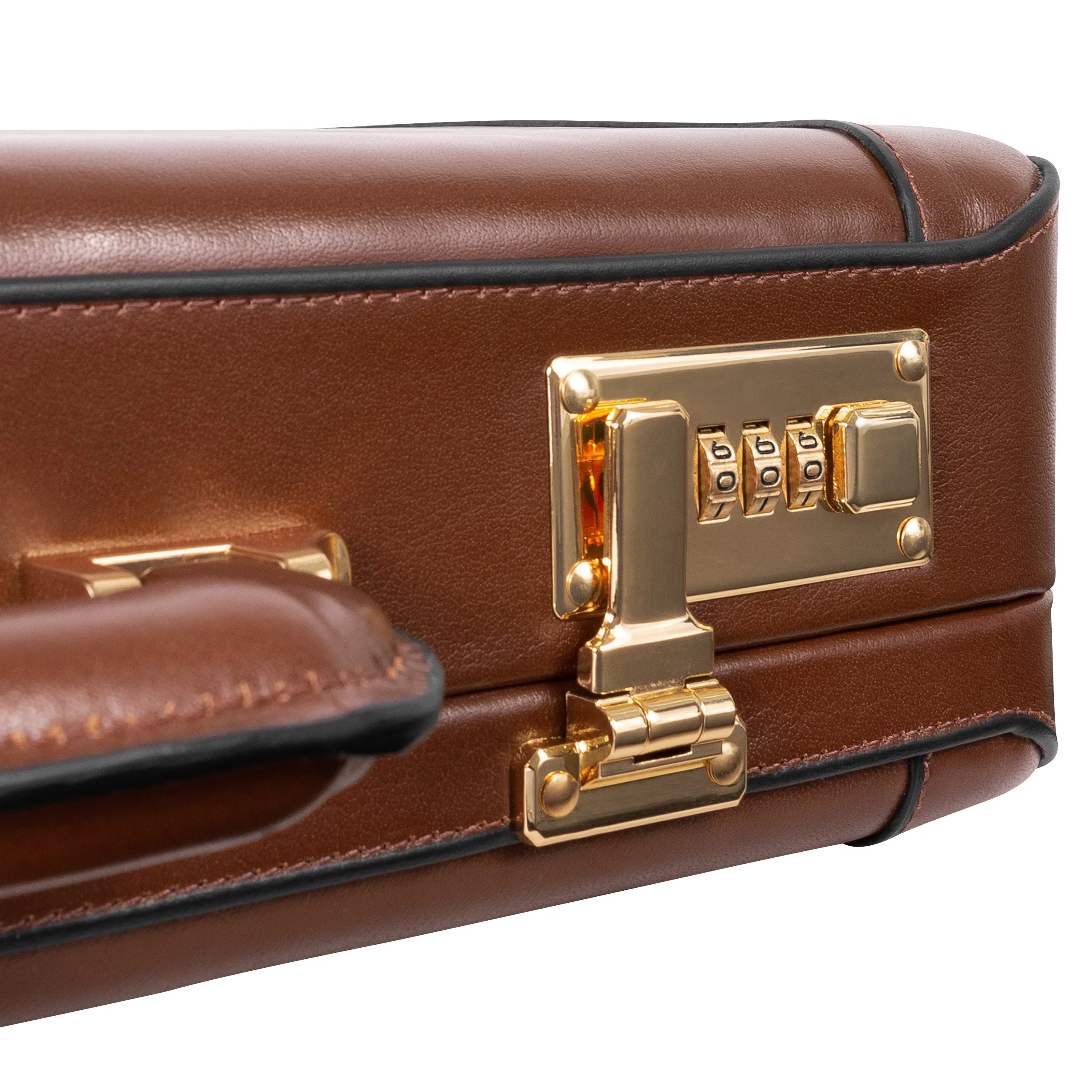 LAWSON | 4.25” Leather Attaché Briefcase