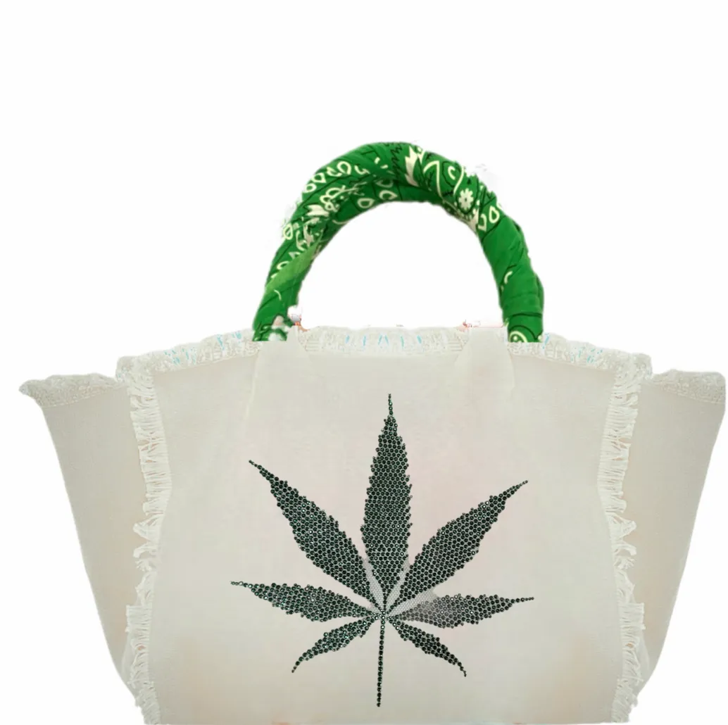 Leaf Fringe Canvas Bag