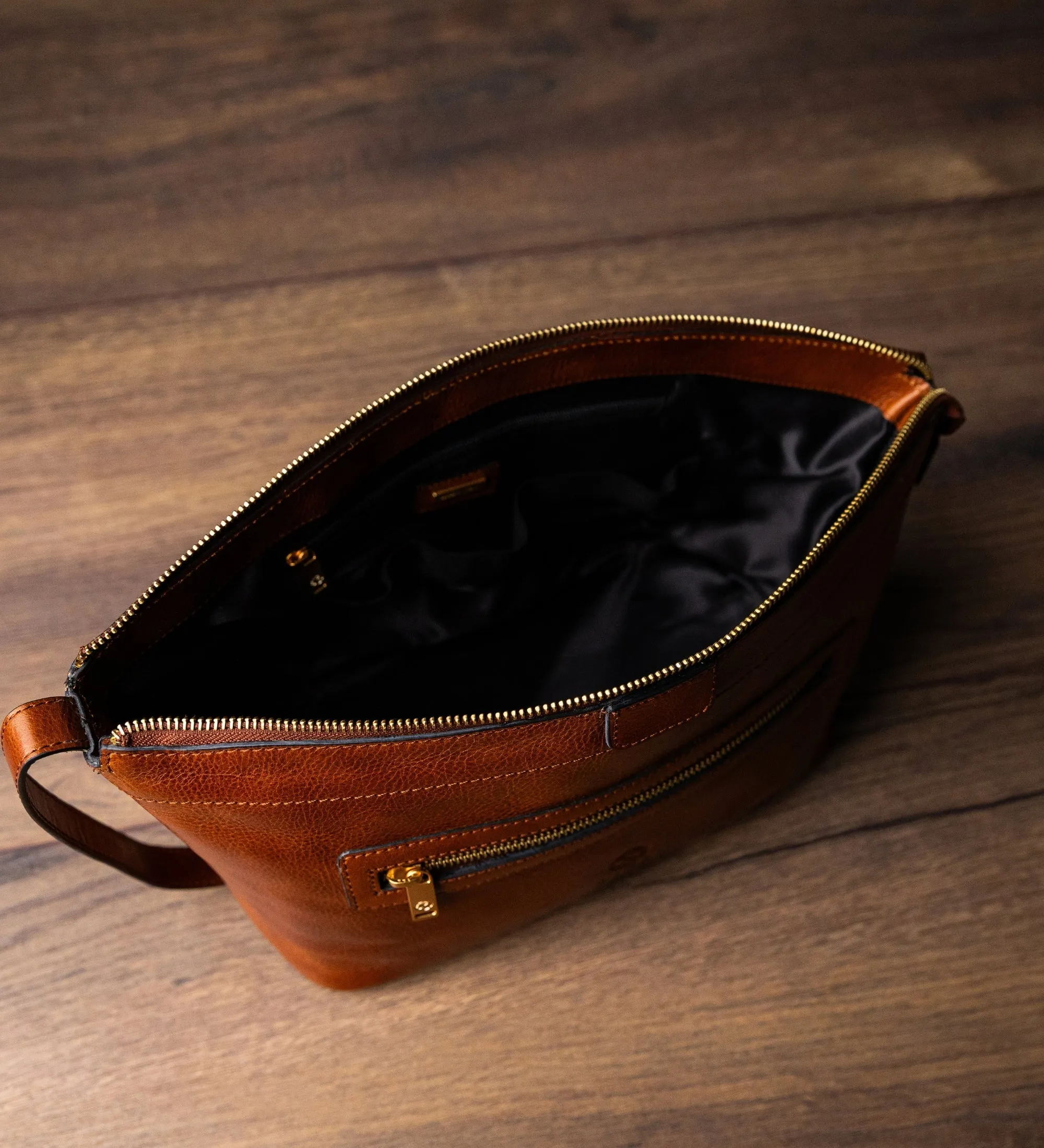 Leather Cosmetic Bag Dopp Kit - Ragtime