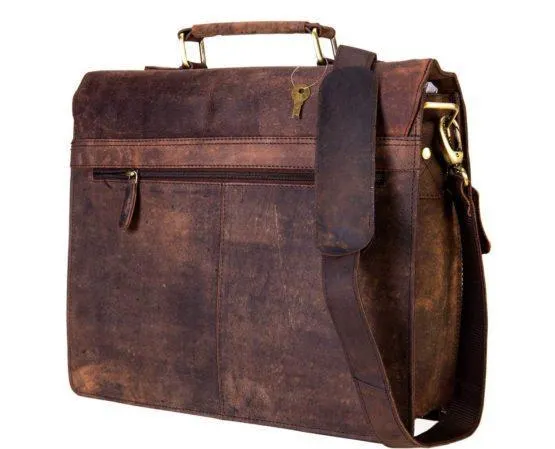 Leather Laptop Messenger Bag