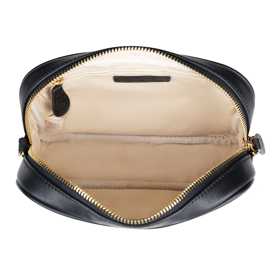 Leigh - (Leather) Black & Gold