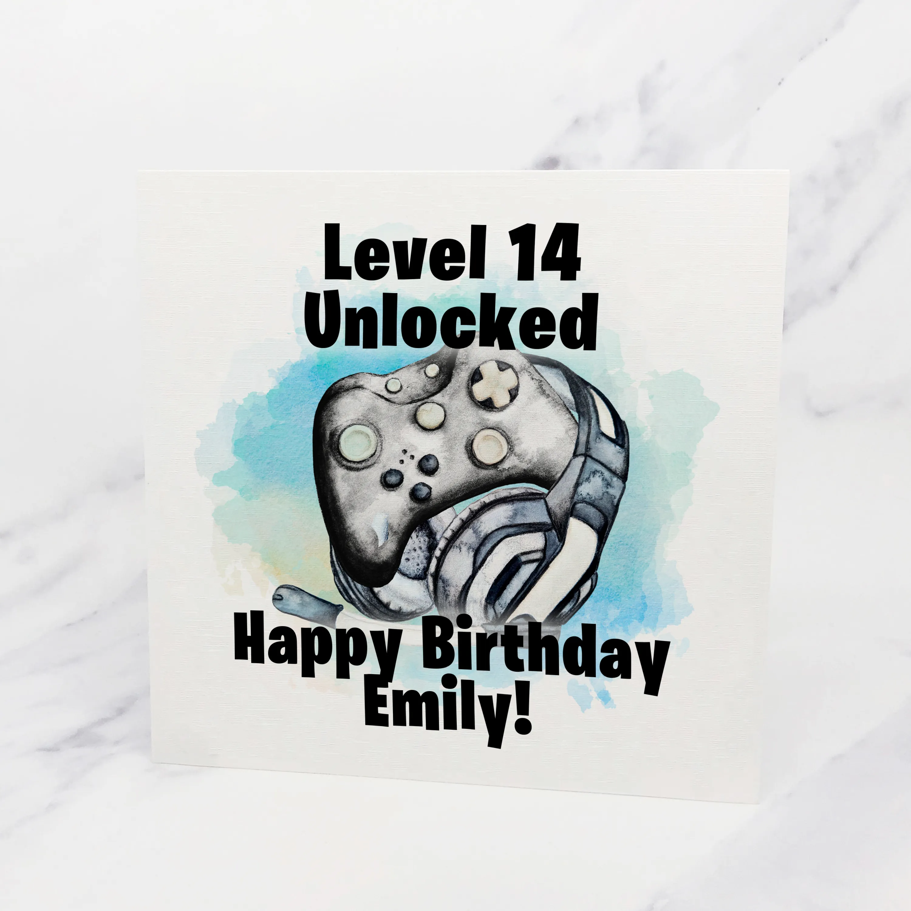 Level Unlocked Gamer Birthday Card