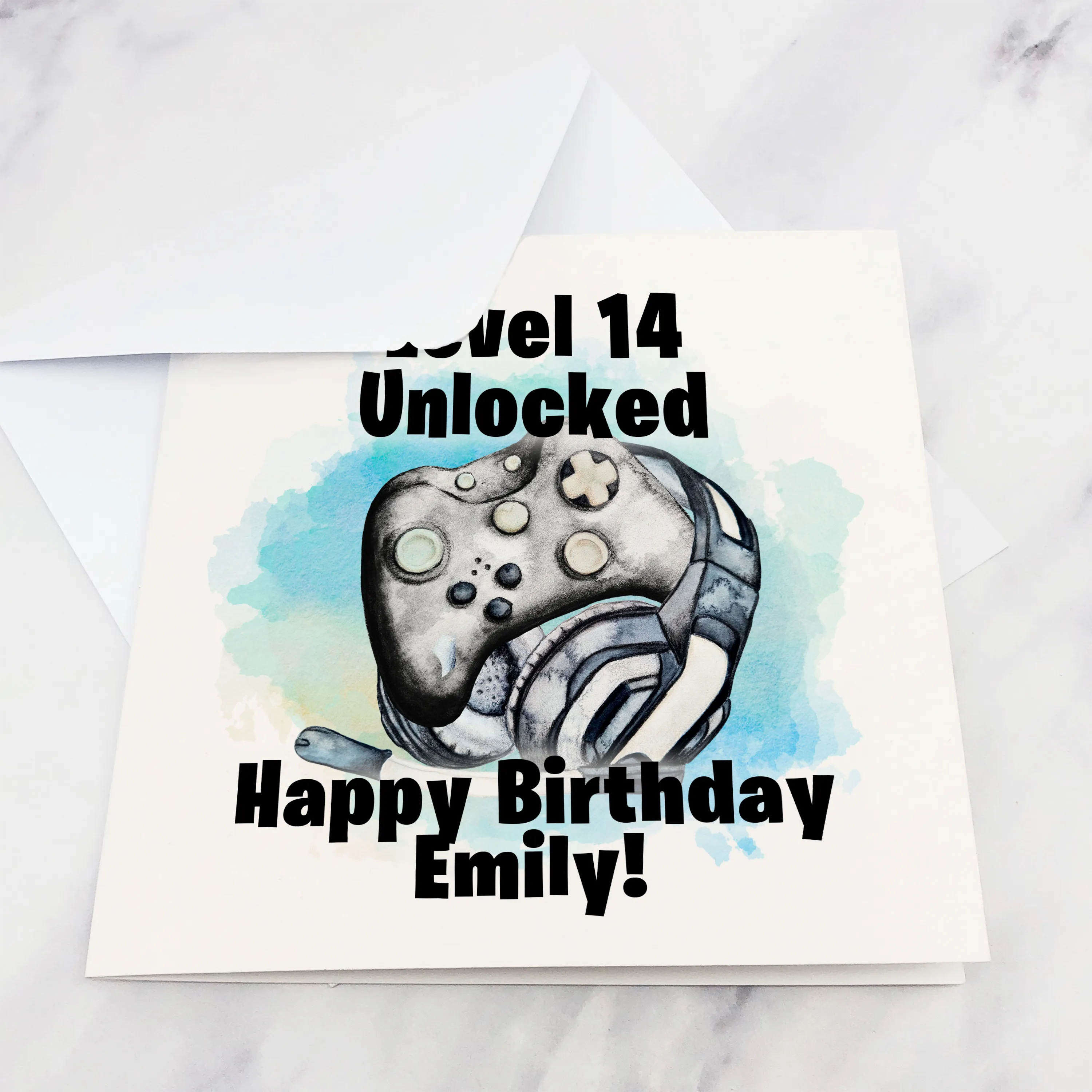 Level Unlocked Gamer Birthday Card