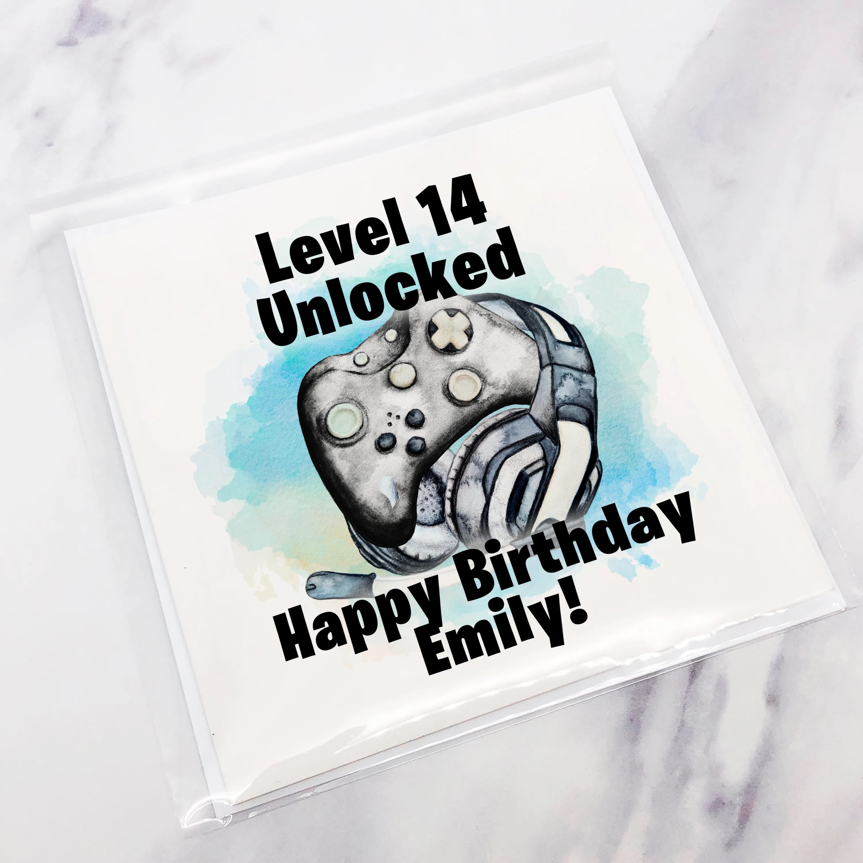 Level Unlocked Gamer Birthday Card