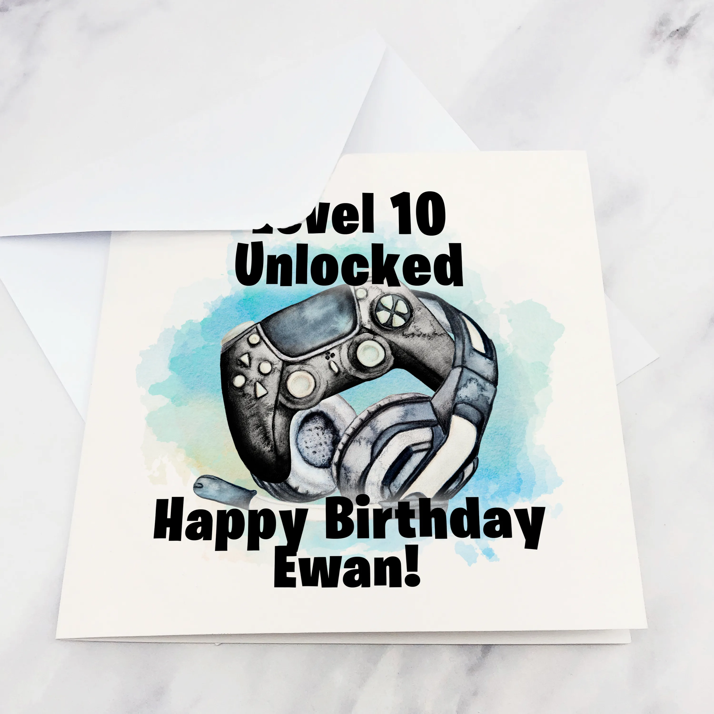 Level Unlocked Gamer Birthday Card