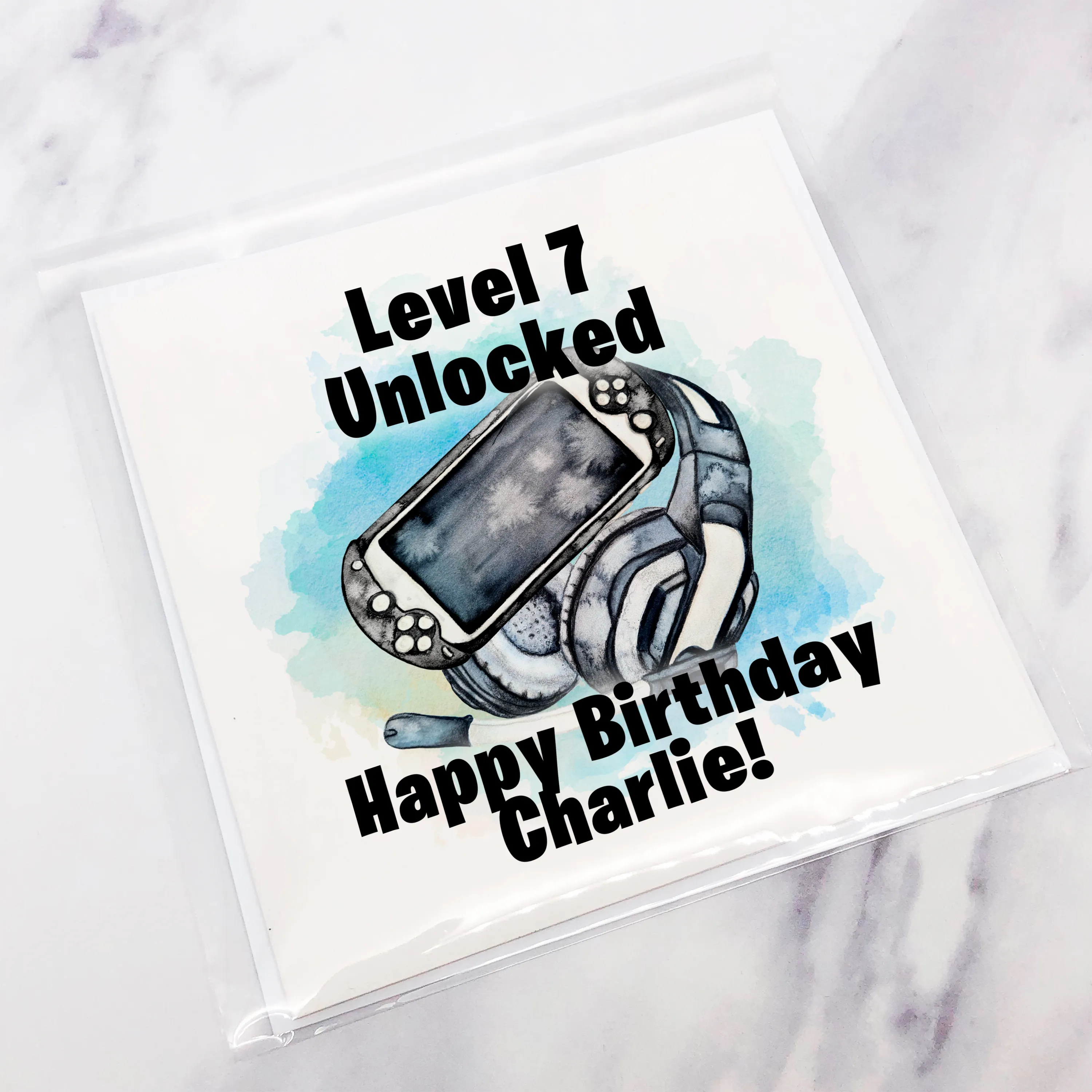 Level Unlocked Gamer Birthday Card