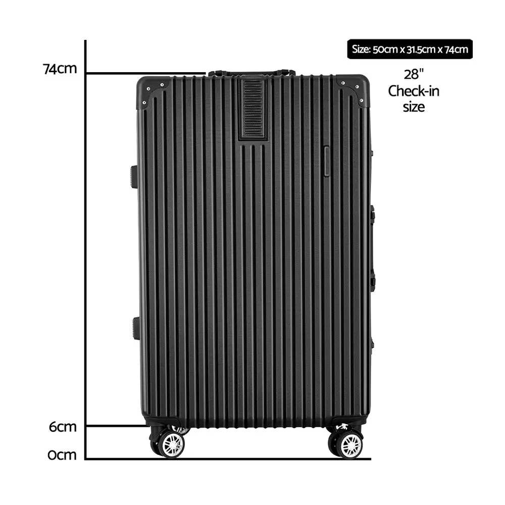 Lightweight 28" TSA Hard Case Luggage Trolley Set - Wanderlite