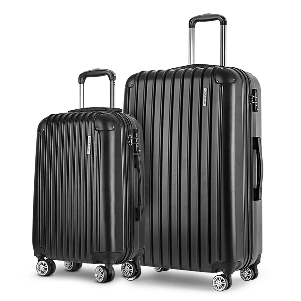 Lightweight Hard-Shell 2pcs Luggage Set with TSA Locks - Wanderlite