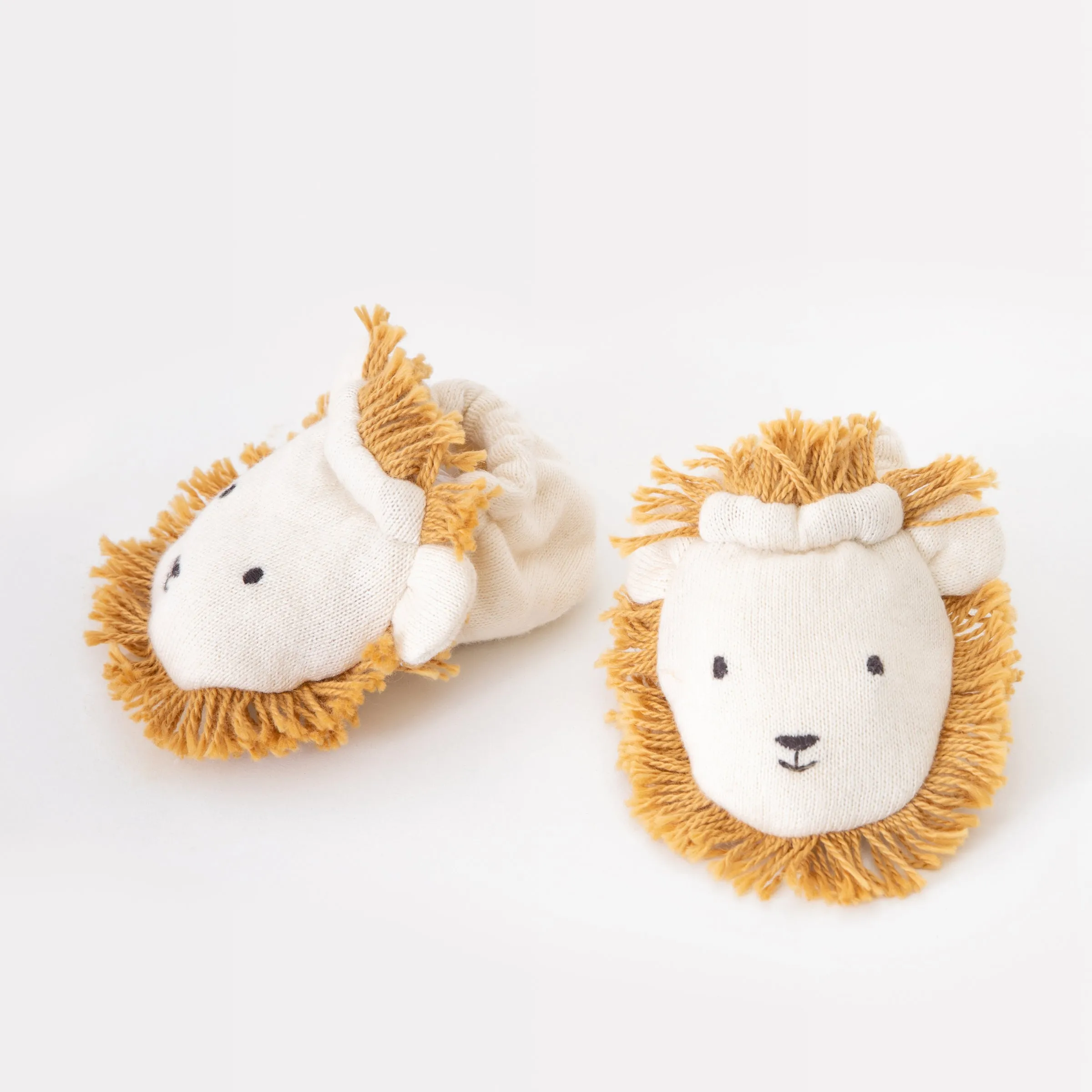 Lion Baby Booties