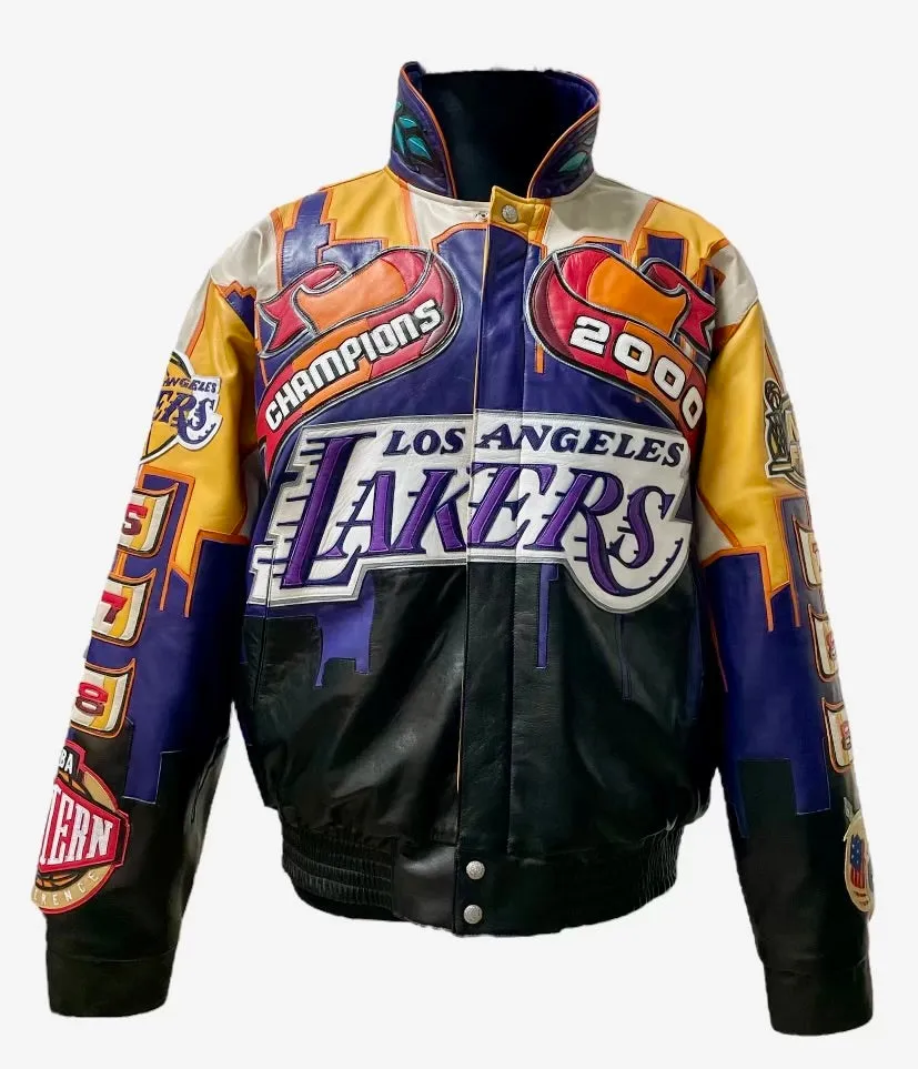 LOS ANGELES LAKERS 2000 CHAMPIONSHIP GENUINE LEATHER JACKET